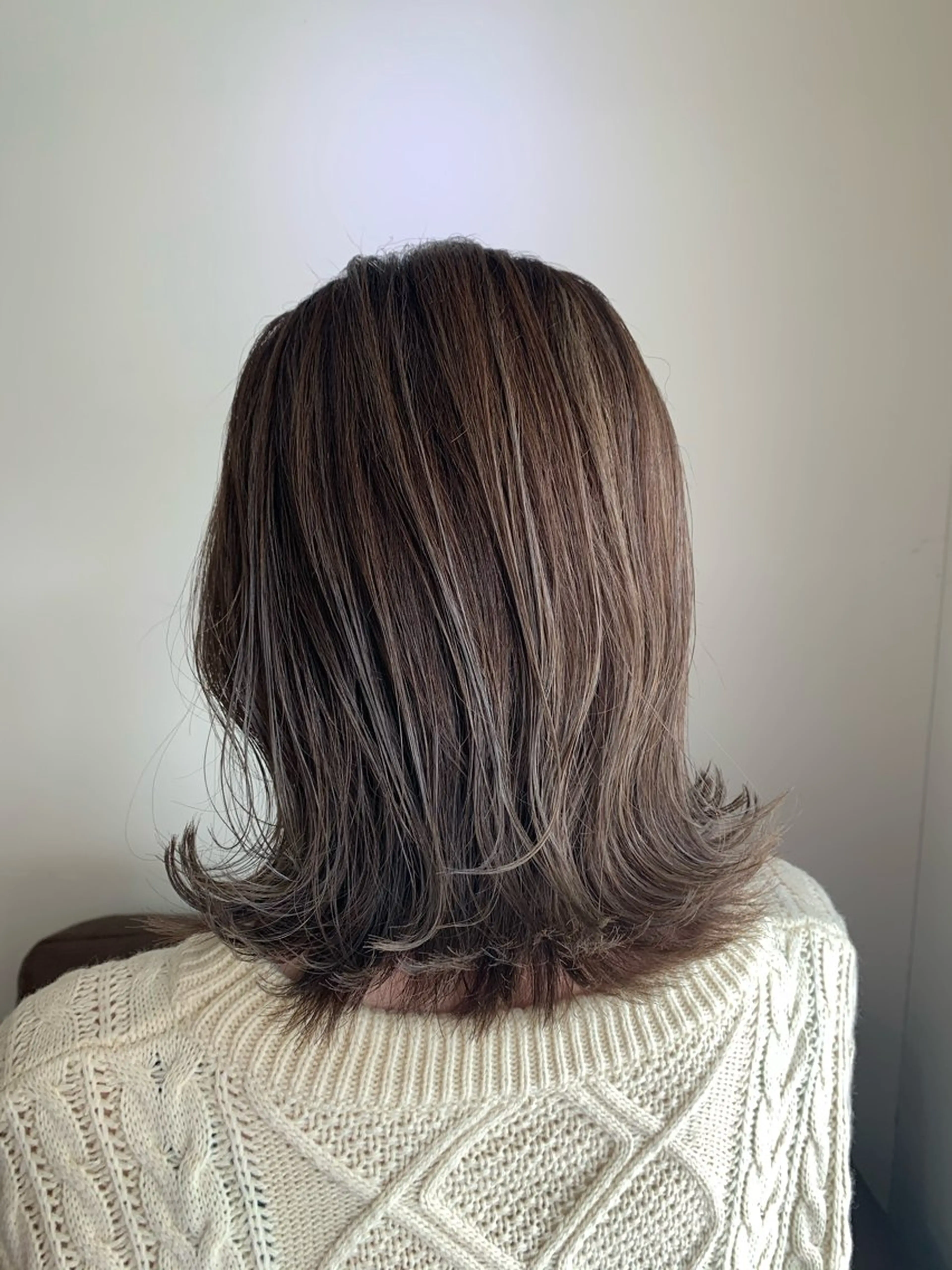 ミディアム カラー ベージュカラー オリーブベージュ メンズパーマ✨️村越 雄斗のヘアスタイル