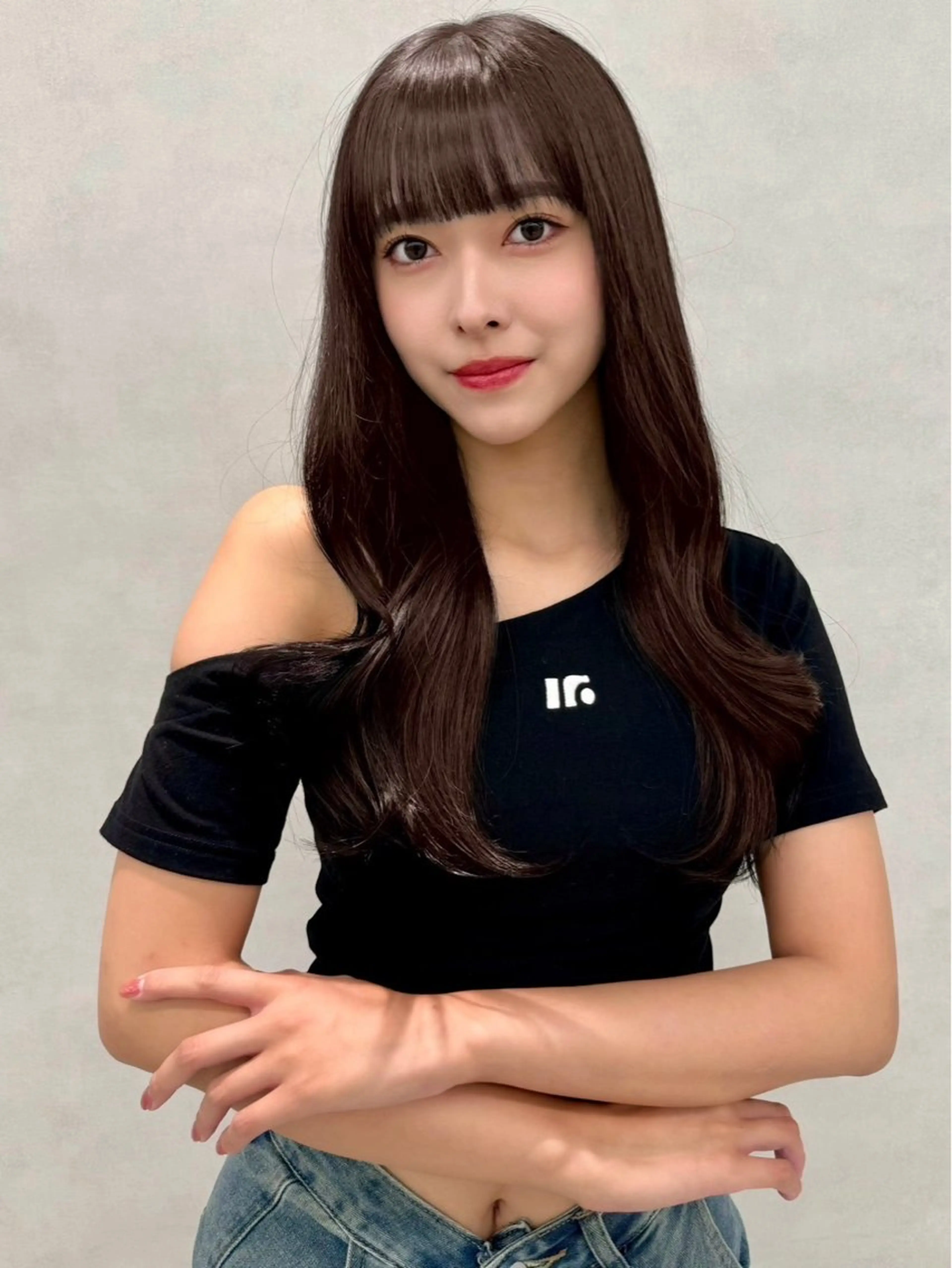 ロング カラー カット ヘアカラー 韓国ヘア🇰🇷透明 感カラー/yui🎀のヘアスタイル