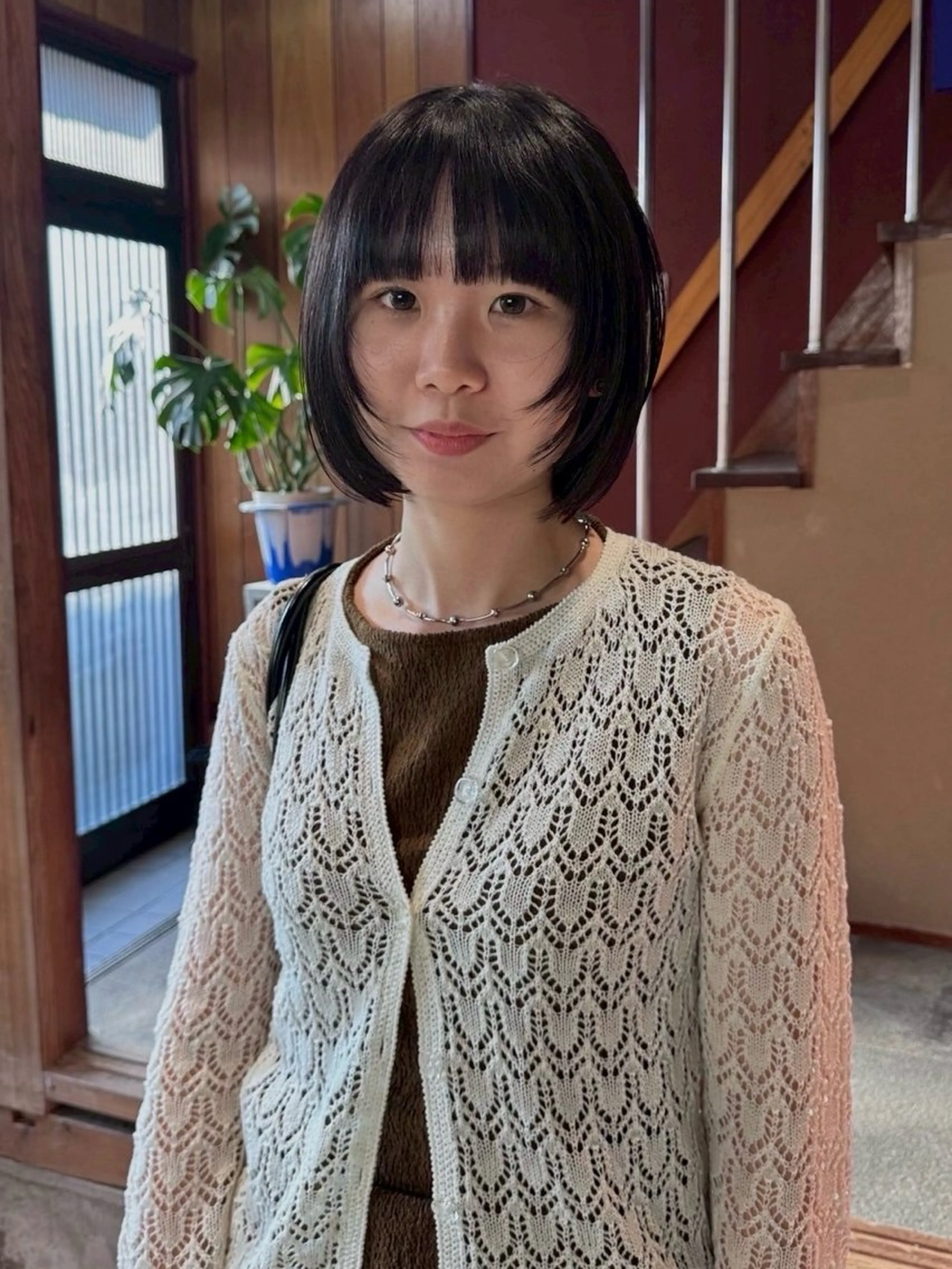 カラー ショート・ボブパーマ 指名No.1かけるのヘアスタイル