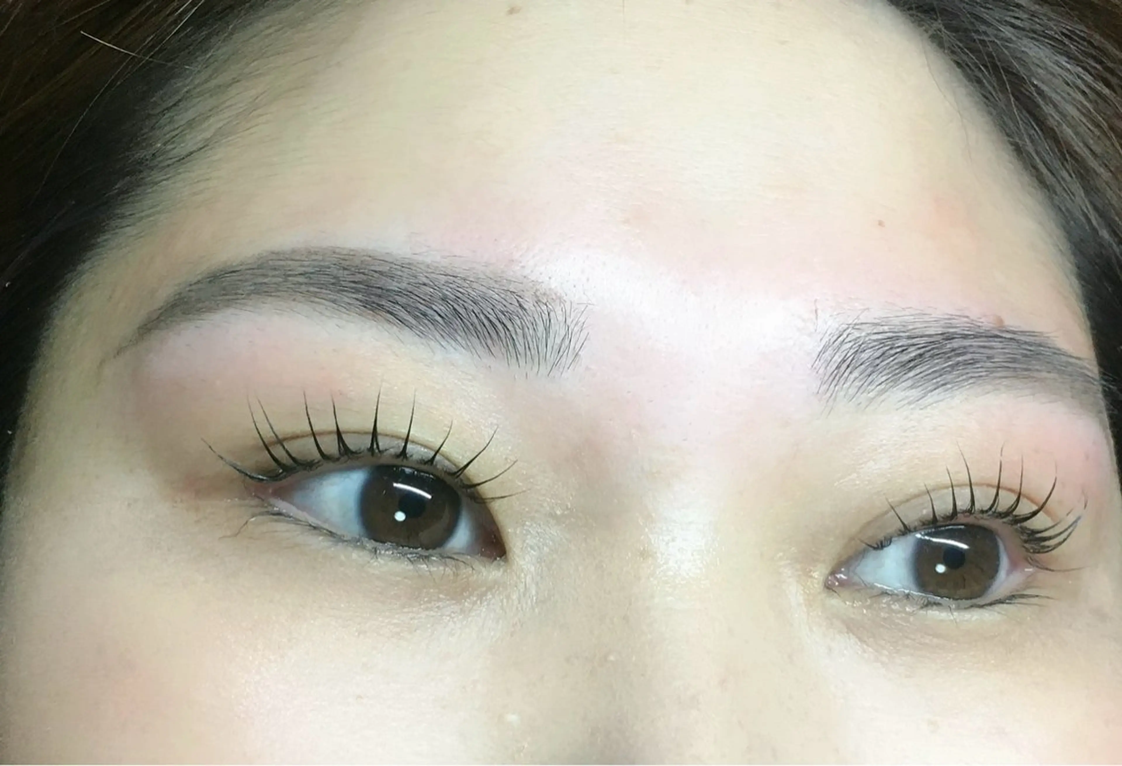 上まつげラッシュリフト➕アイブロウワックス✨古い角質除去、毛穴の詰まりを解消😍の写真