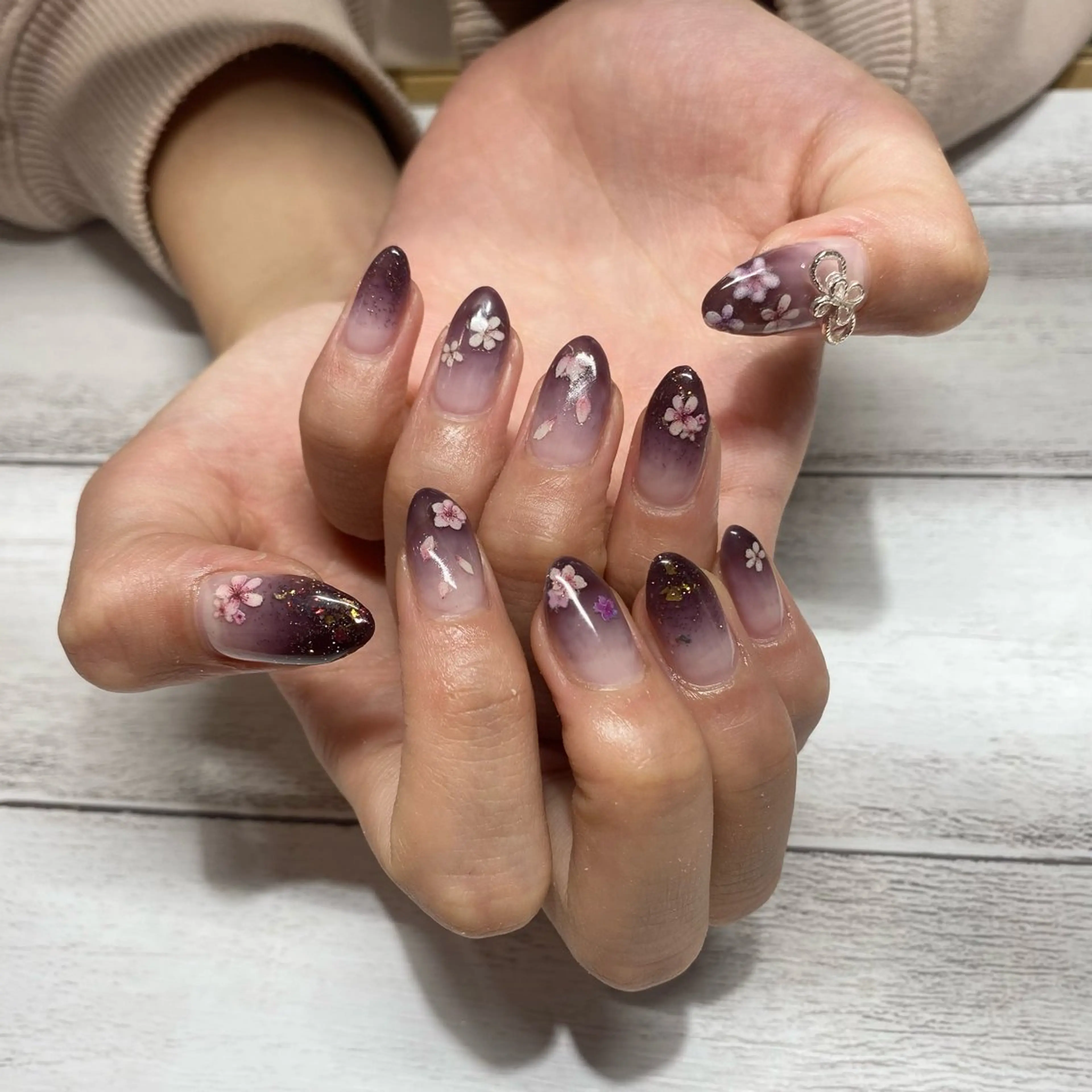 ネイル 卒業式 ハンドネイル nail salon muuのネイルデザイン