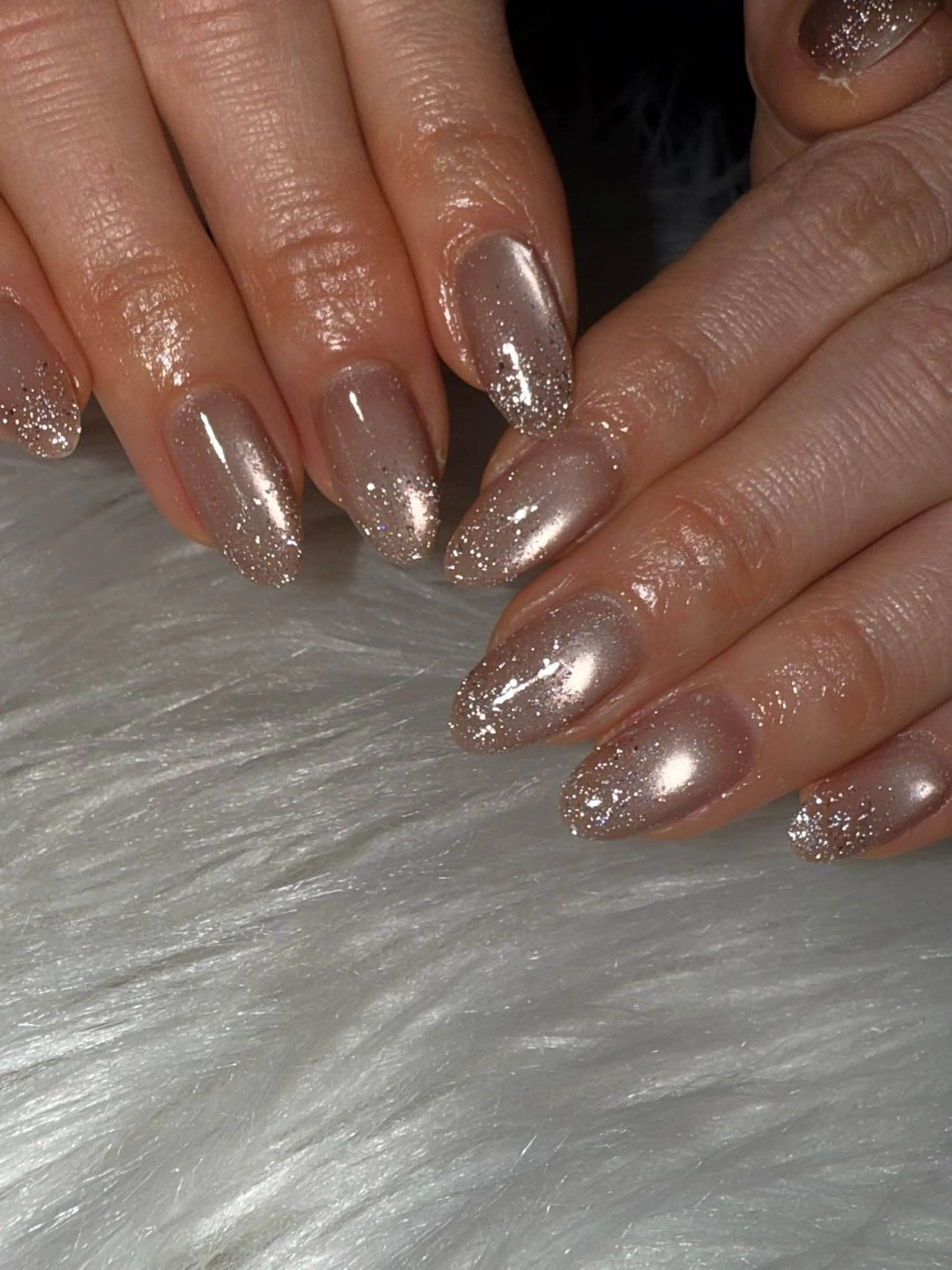 ネイル フラッシュネイル ジェルネイル グラデーション マグネットネイル シンプルネイル Luana nailのネイルデザイン