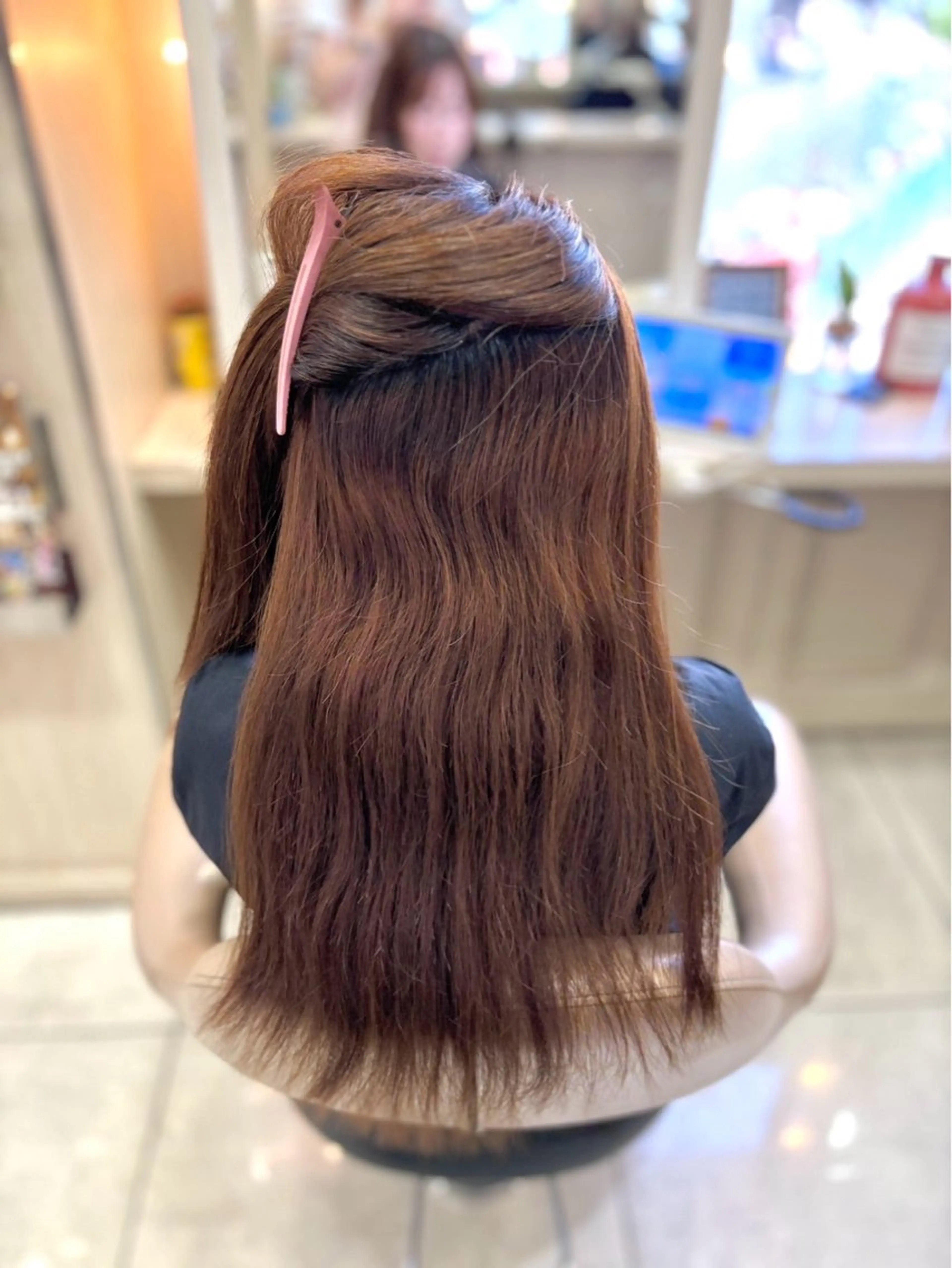 ロング 横浜｜韓国レイヤー｜ 暖色カラー｜まなとのヘアスタイル