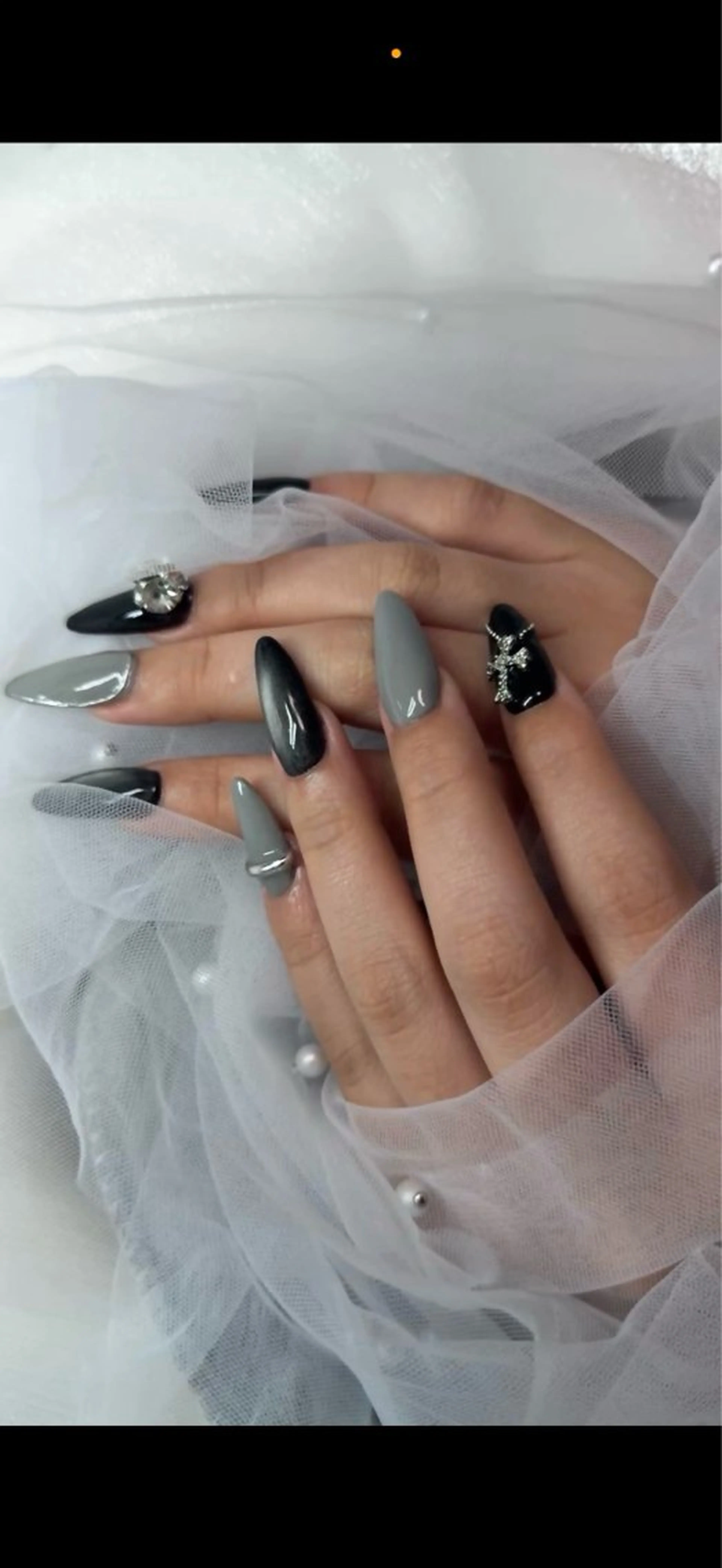 ネイル 長さ出し ハンドネイル Silk ＆.のネイルデザイン