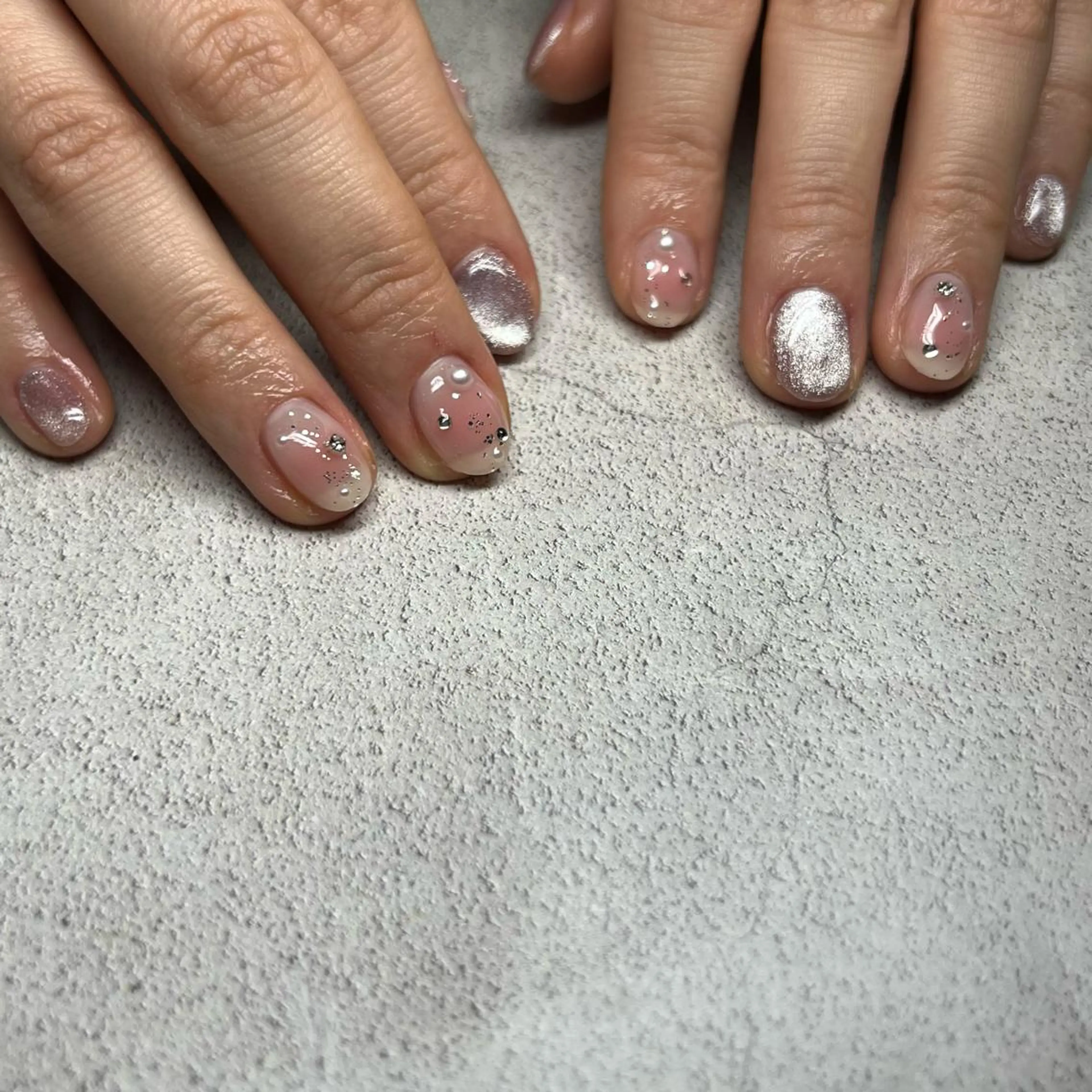 ネイル チークネイル ハンドネイル 𝐫𝐚𝐢 𝐧𝐚𝐢𝐥のネイルデザイン