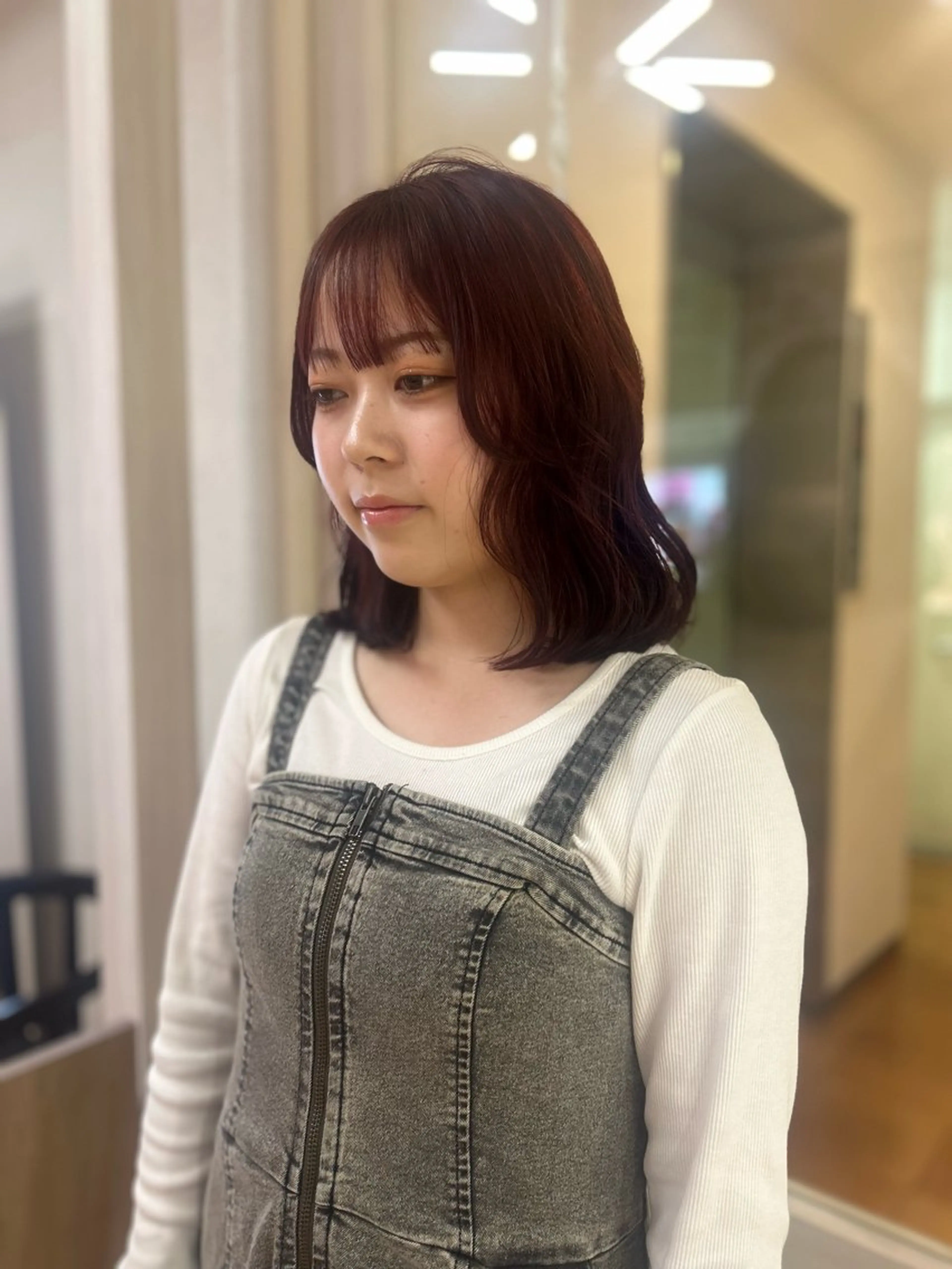 カラー レッドカラー カット ヘアカラー トリートメント CIEL 難波店所属・🎀透明感/レイヤ ー/Kotona🎀のヘアスタイル