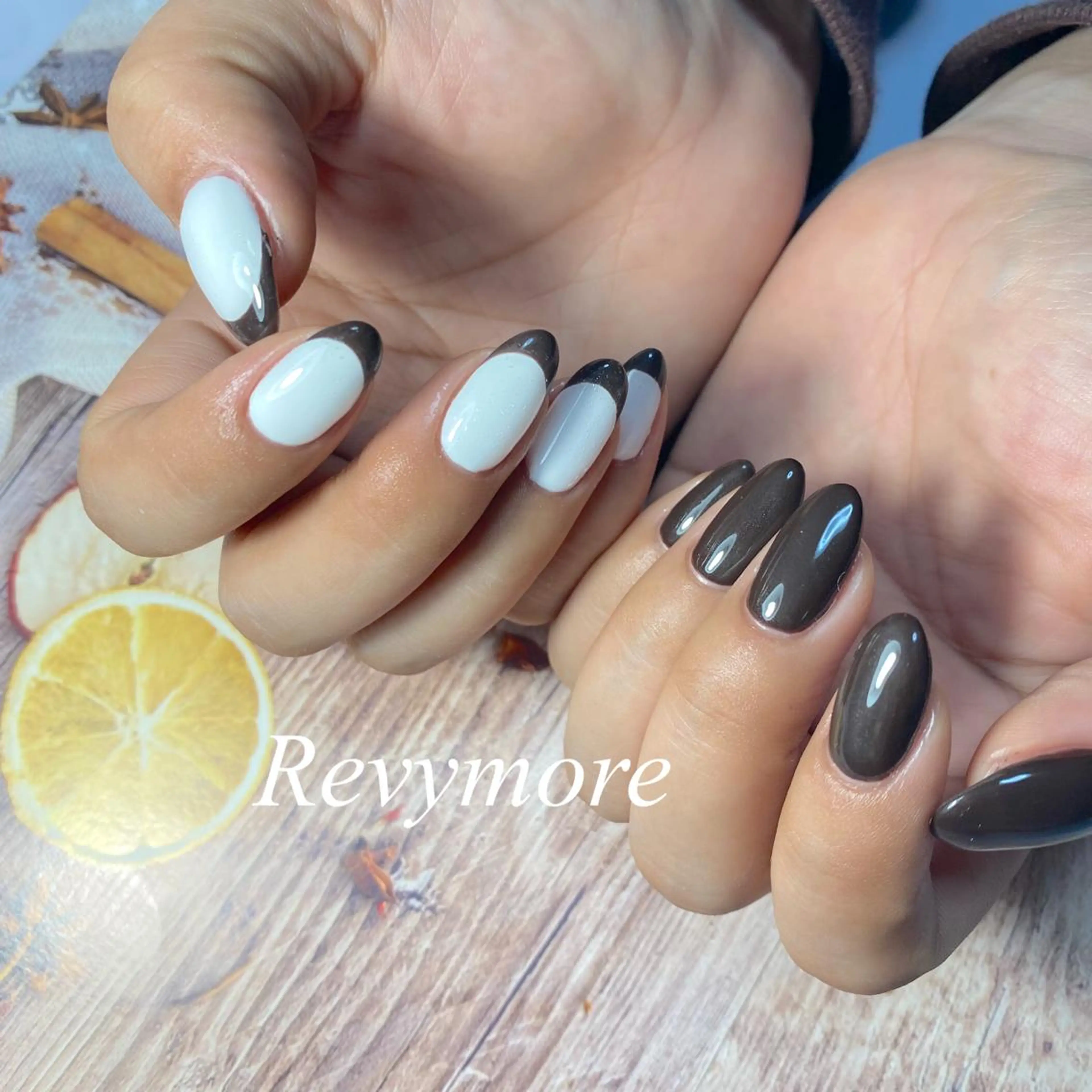 ミディアム ネイル フレンチネイル ジェルネイル ニュアンスネイル オフィスネイル ワンカラーネイル nail salon Revymore所属・nail salon Revymoreのネイルデザイン