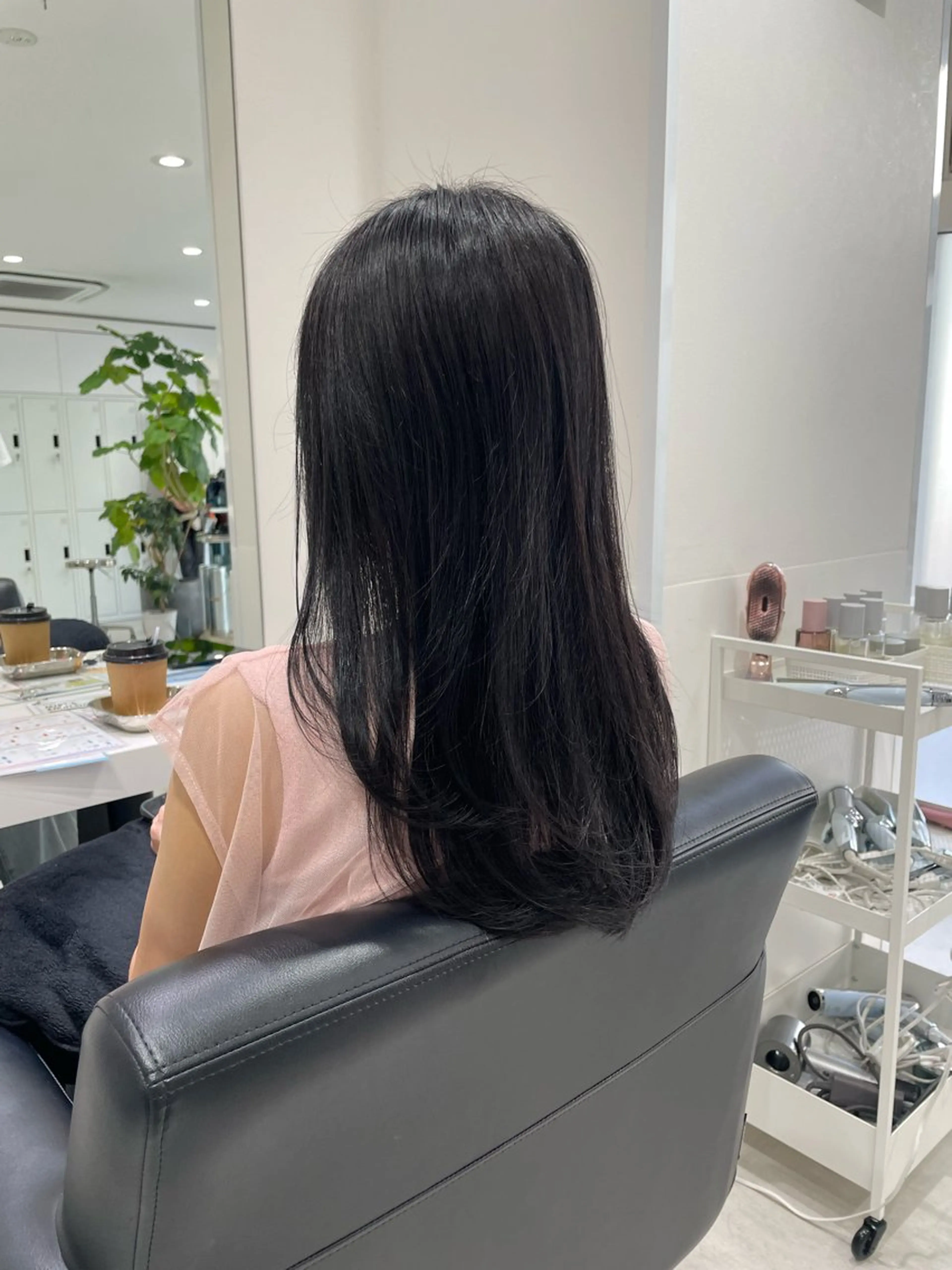 セミロング カラー ヘアカラー トリートメント ヘアセット グレージュ/ベージュ /経堂/sana🌱のヘアスタイル