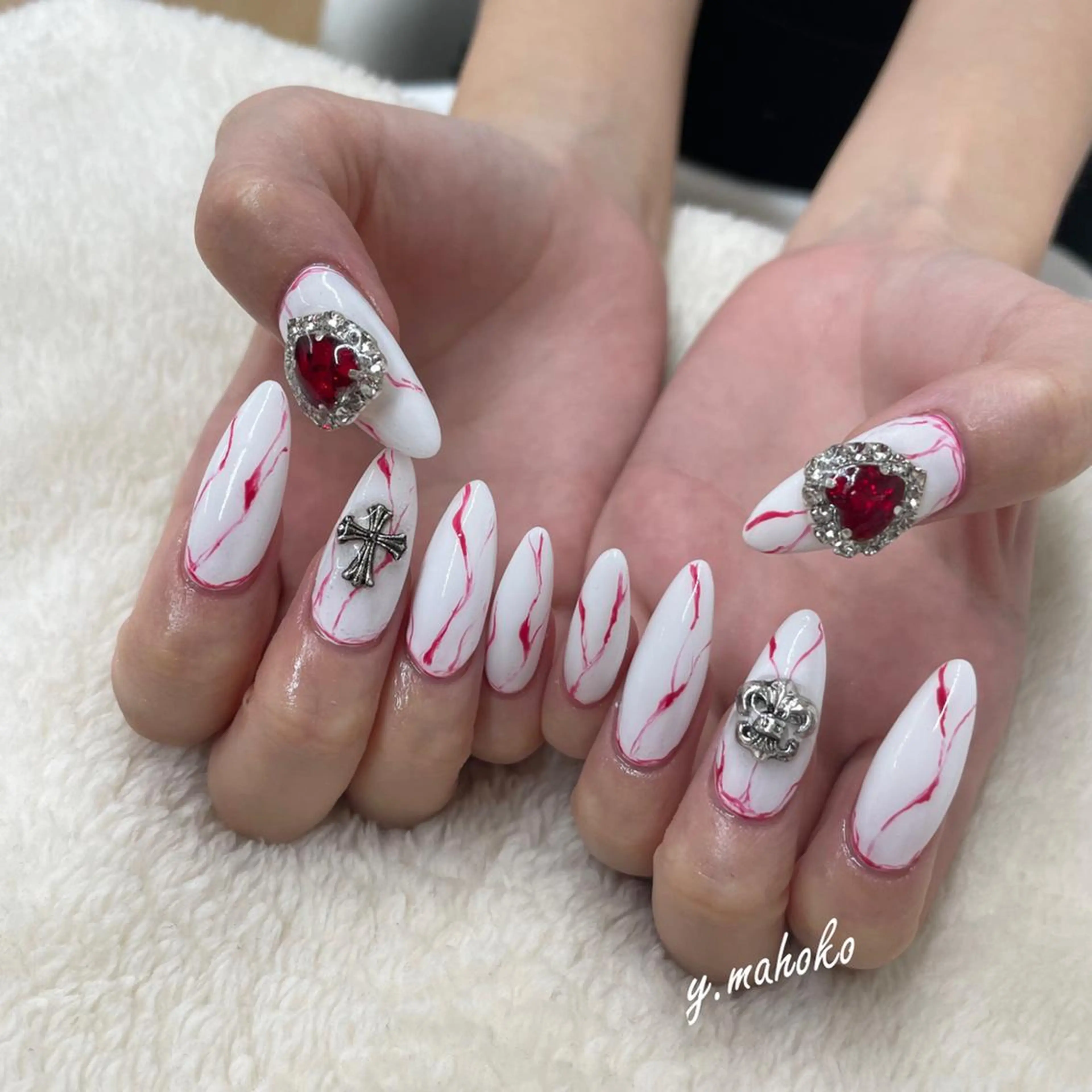 ネイル ハンドネイル She nail studio 原宿所属・パラジェル有/ スカルプ/mahoのネイルデザイン