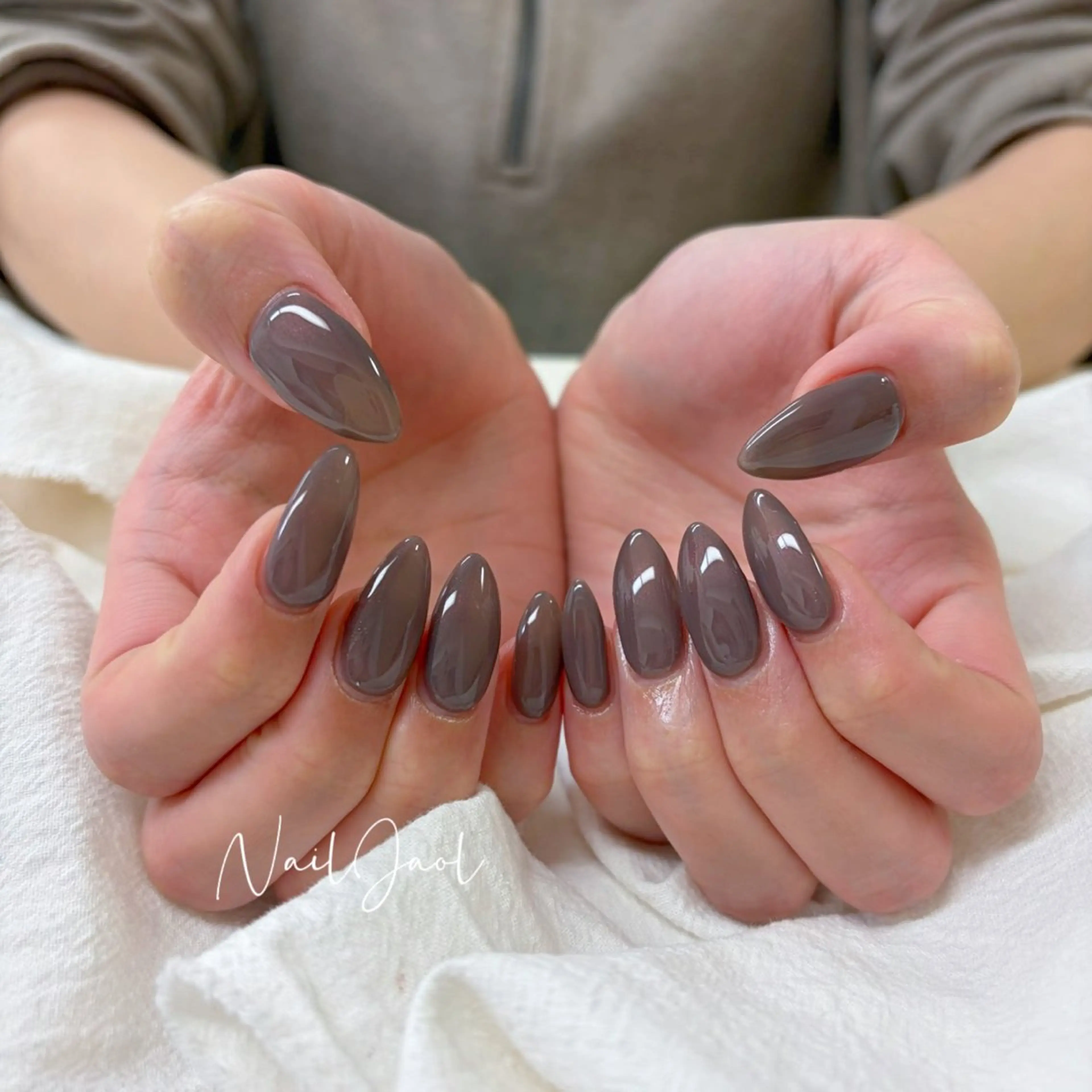 ロング 韓国風ヘア ハンドネイル nail jaol池袋店所属・ネイルJaol 池袋のネイルデザイン