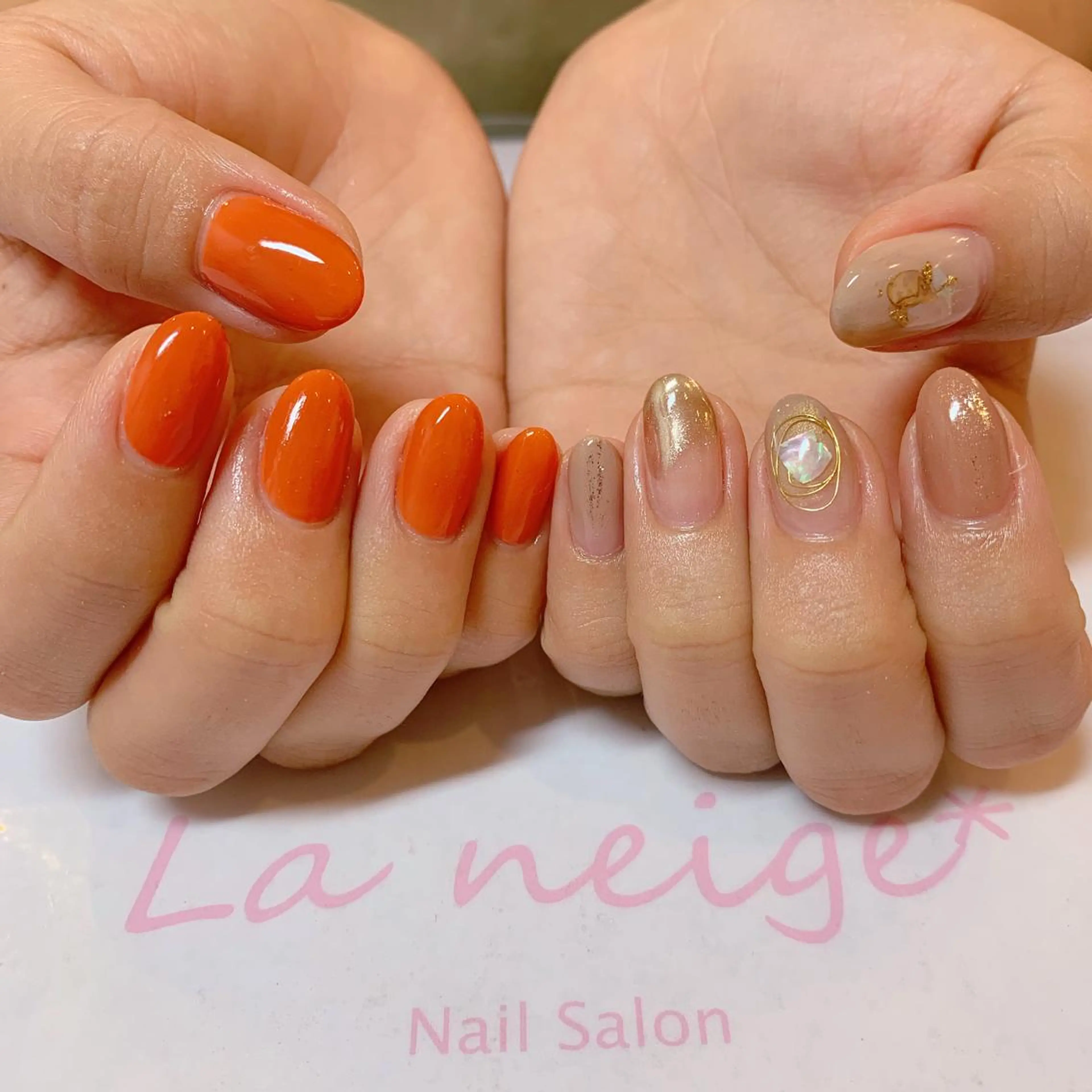 ネイル La neige* yuki 🥯🍑のネイルデザイン