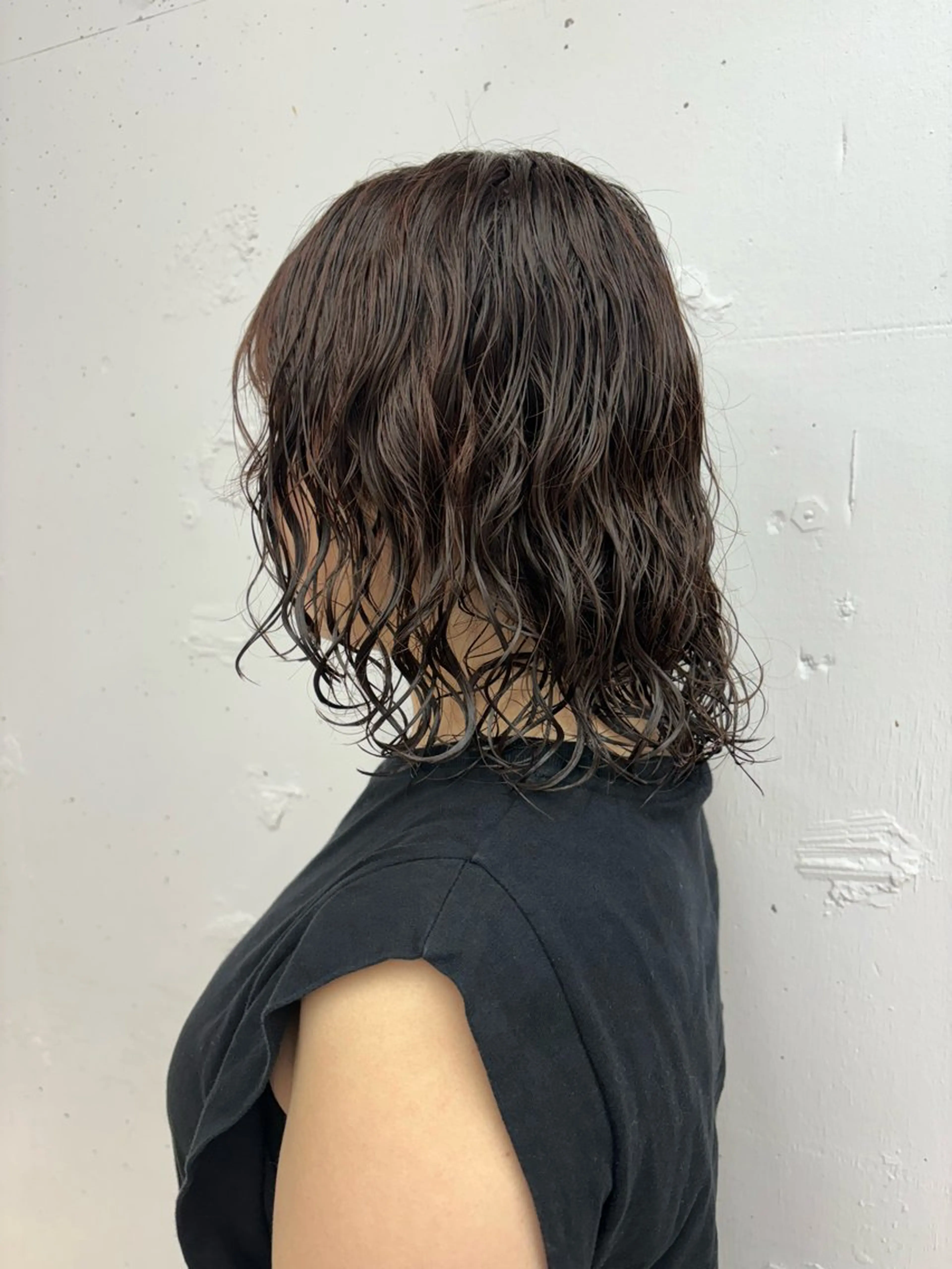 パーマ RIN パーマ/暖色カラーのヘアスタイル