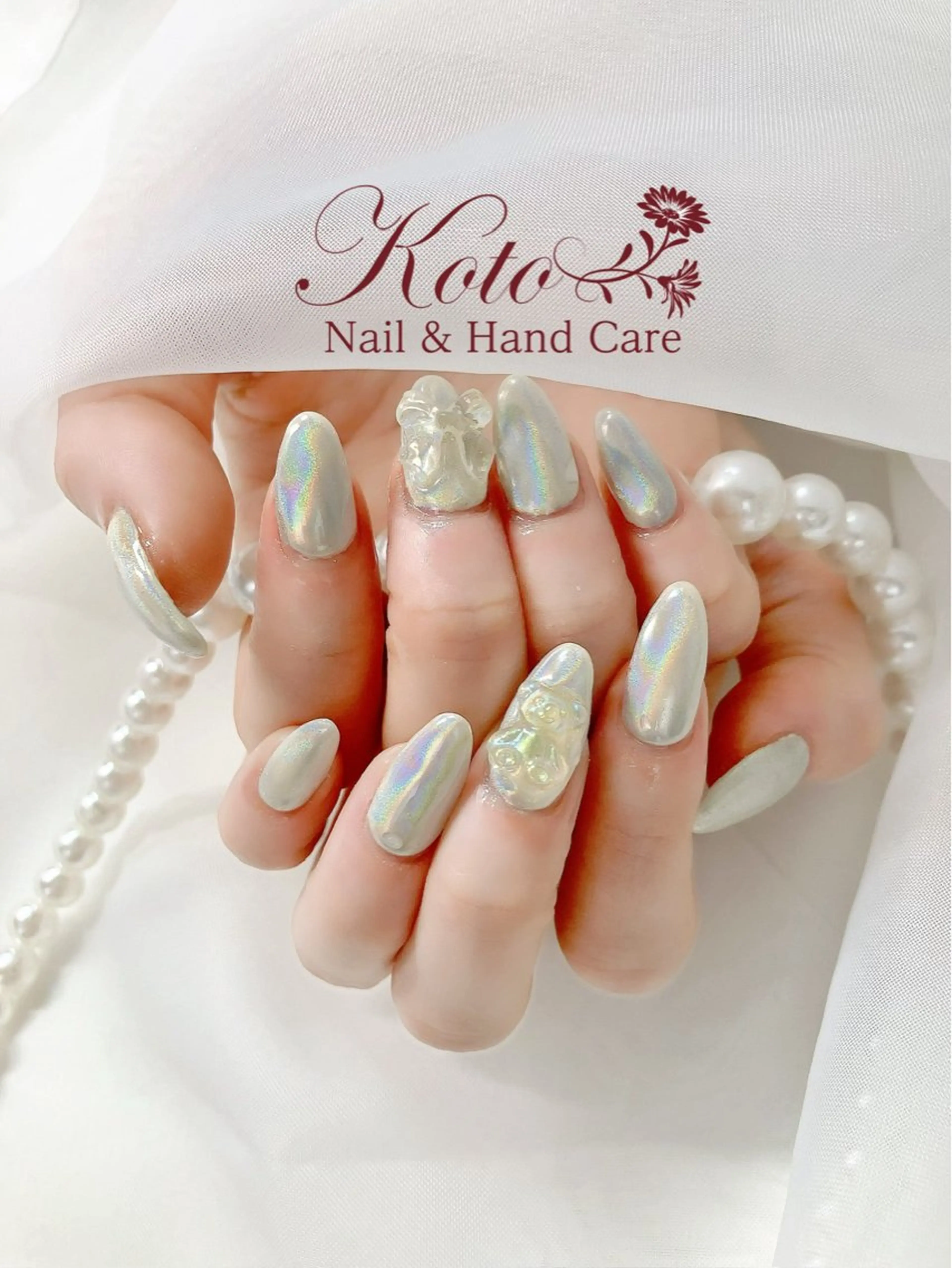 ネイル 長さ出し ジェルネイル 持ち込み ニュアンスネイル 赤色 ハンドネイル Nail Salon KOTOのネイルデザイン