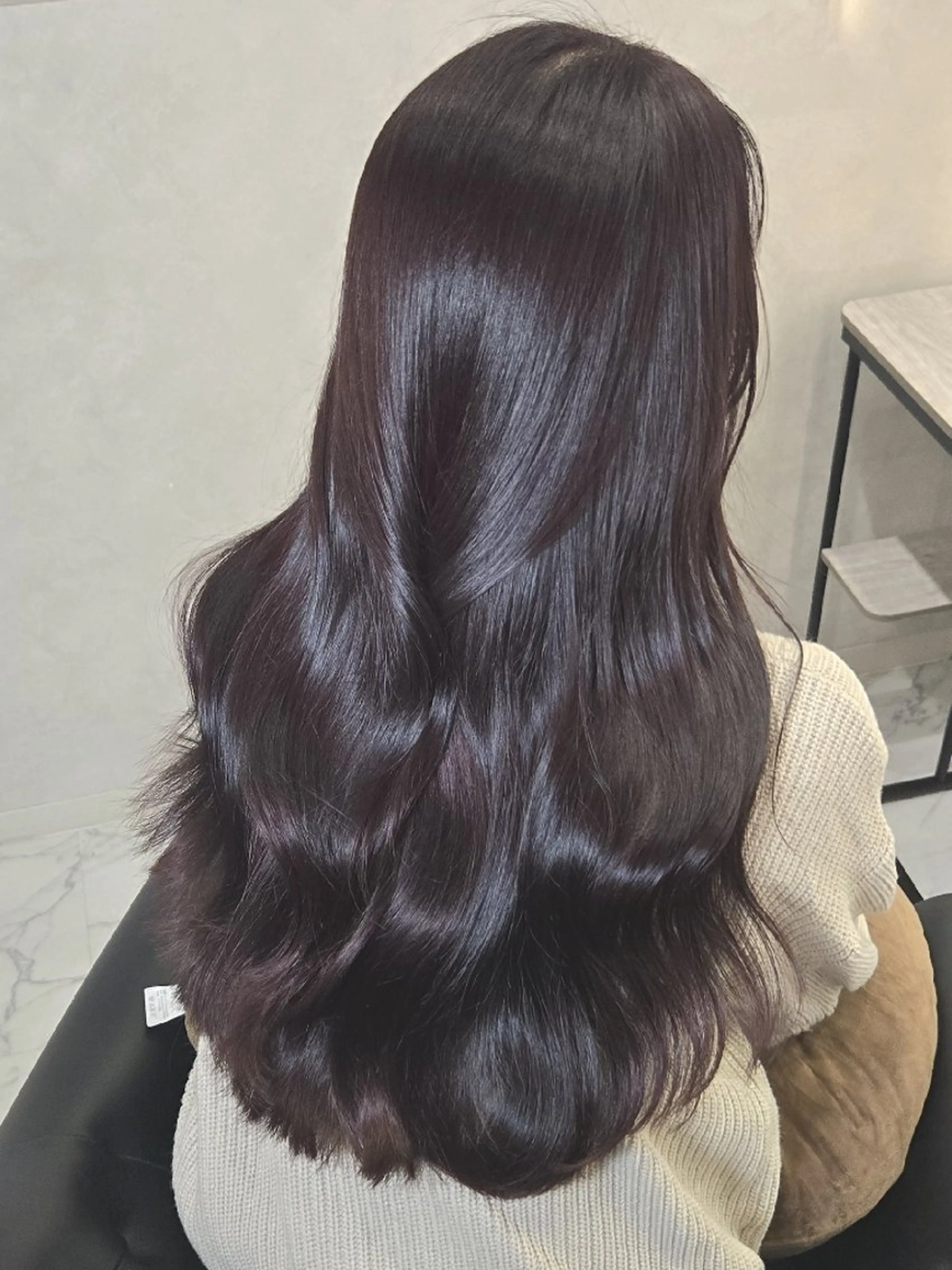 ロング カラー カット ヘアカラー トリートメント &chaLme   心斎橋所属・emi/髪質改善/ 韓国風/艶カラーのヘアスタイル