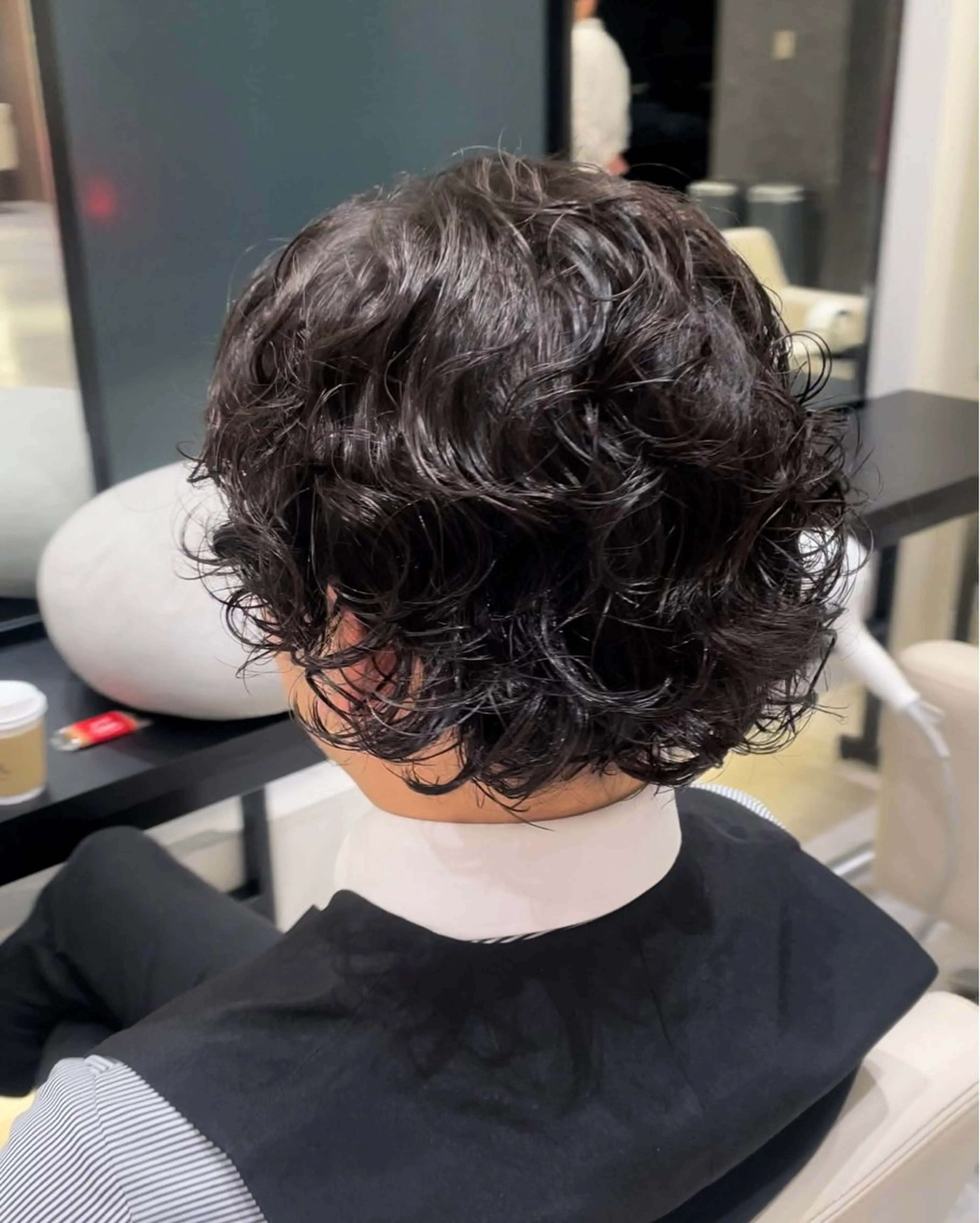 メンズ パーマ k-two corso所属・パーマモデル募集🌈 森脇帆南のヘアスタイル