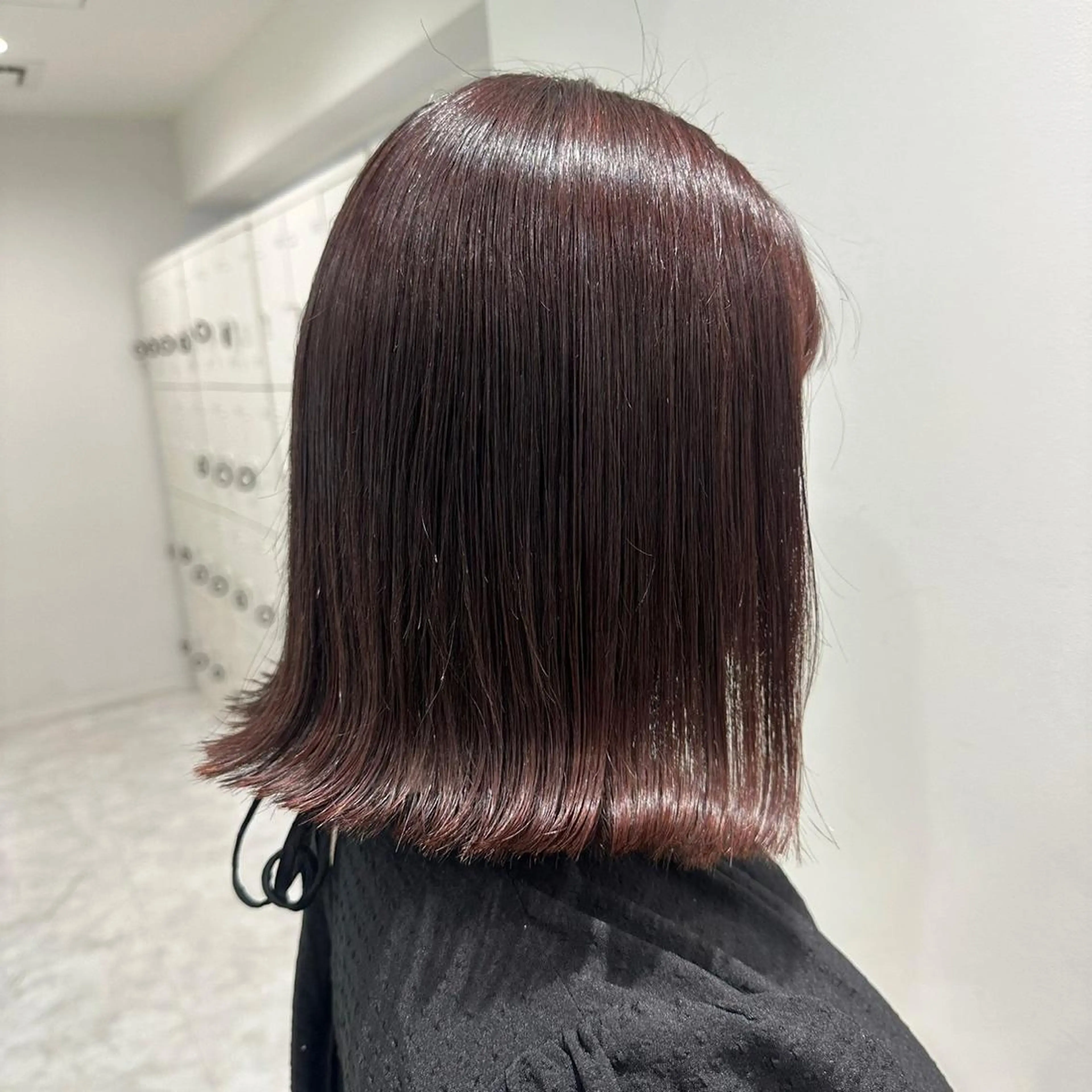 ミディアム カラー ブラウンカラー ショコラブラウン ヘアカラー トリートメント 韓国レイヤーカット /REIのヘアスタイル