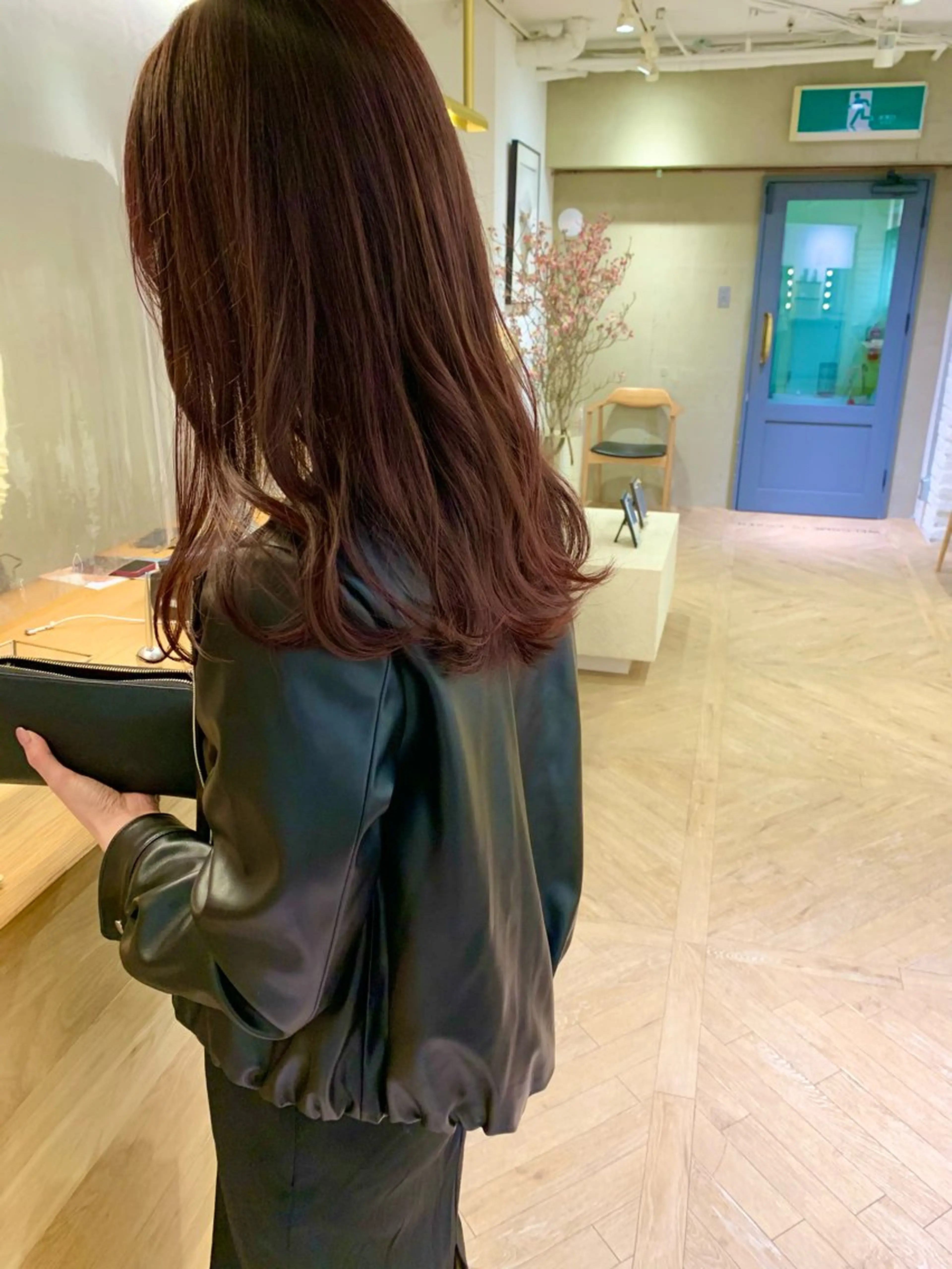 セミロング ピンクラベンダー LOREN＋透明感 オリーブhirokoのヘアスタイル