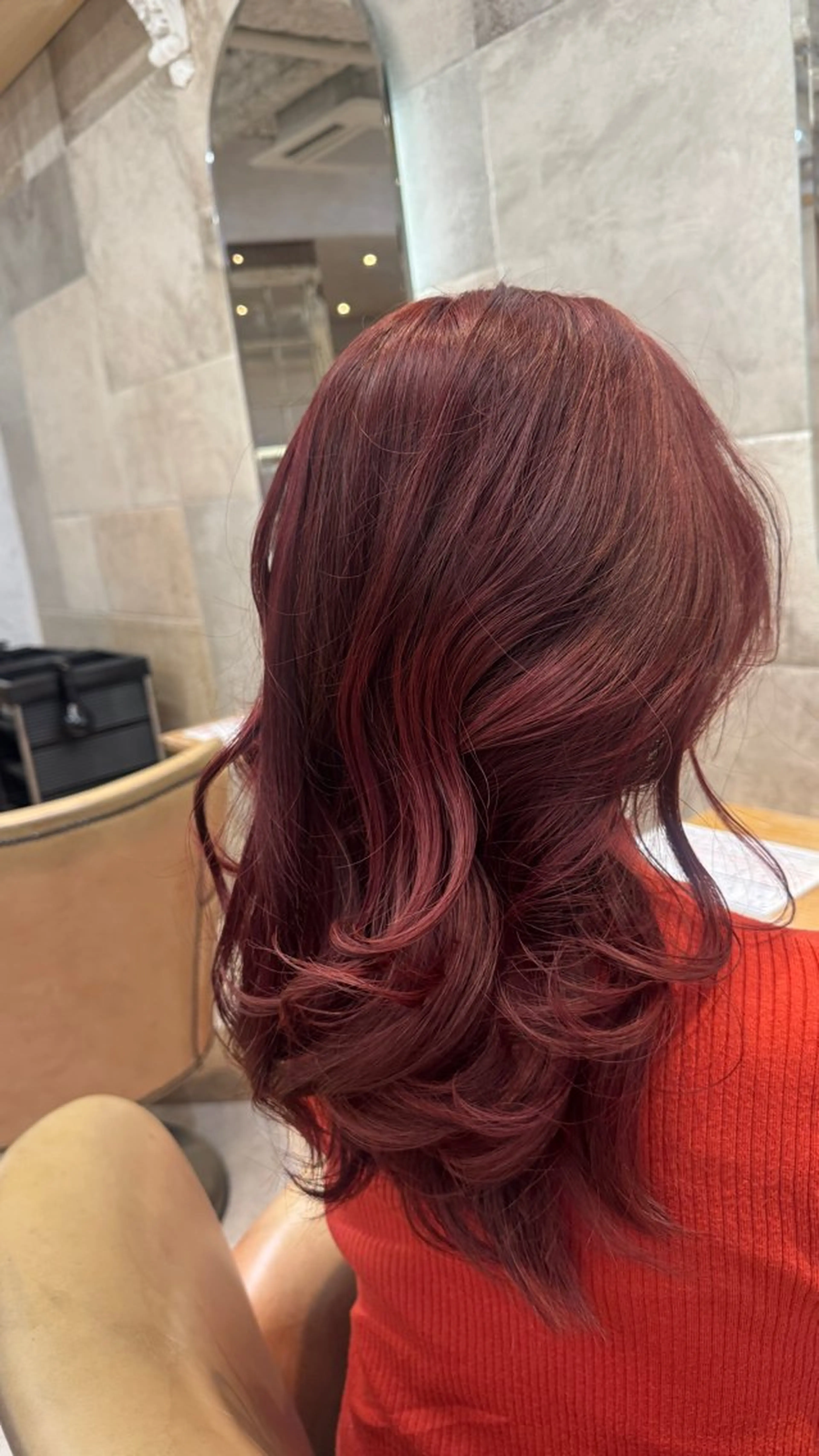 ミディアム ヘアカラー 橋本 りくのヘアスタイル