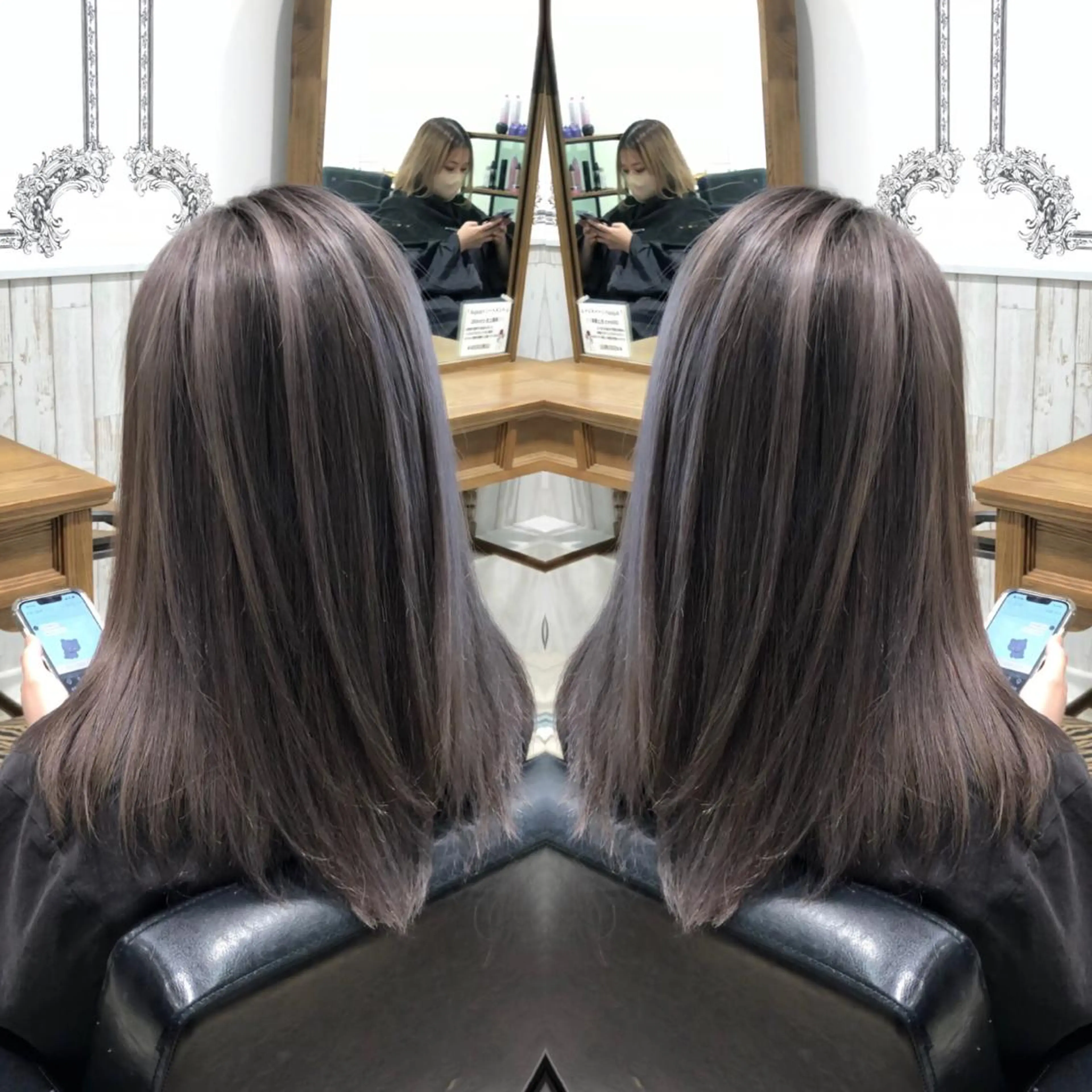 セミロング レイヤーカット 得能 雅人のヘアスタイル