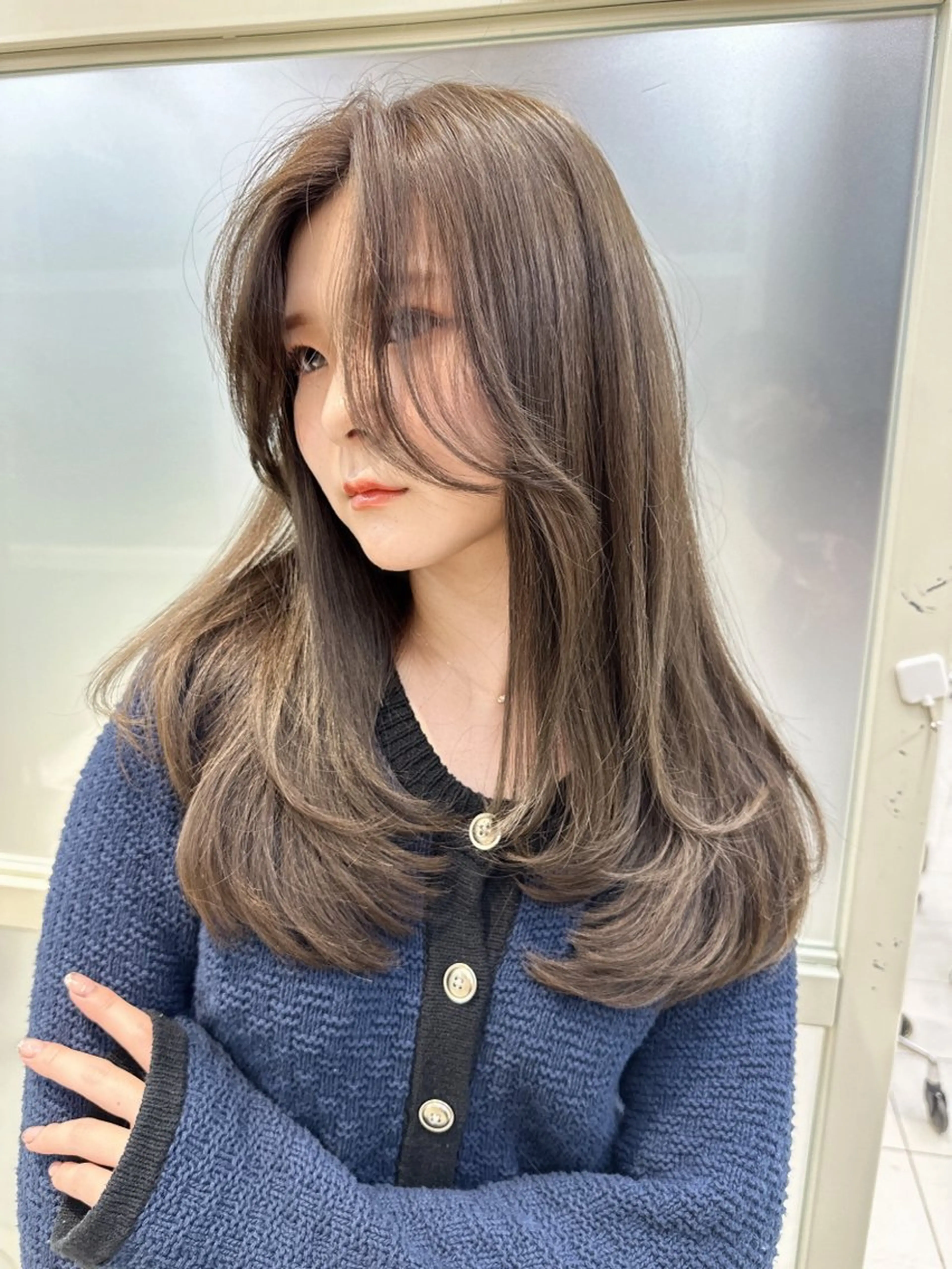 ロング トリートメント oto🎀×美髪× シースルー前髪🤍のヘアスタイル