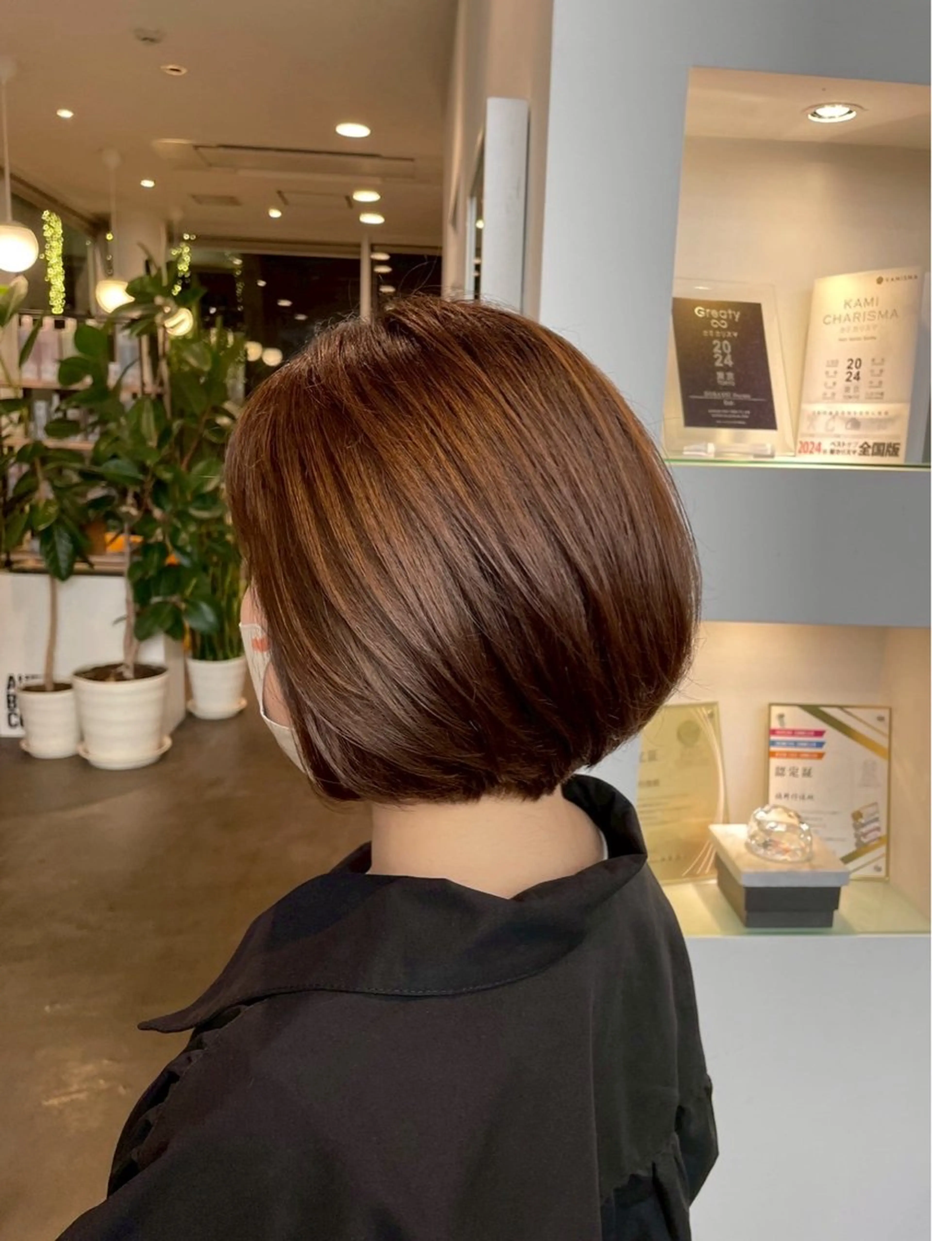 ショート ボブ ディフィーノ青山所属・💫ノノカ💫ボブ/ 暖色カラー/表参道のヘアスタイル