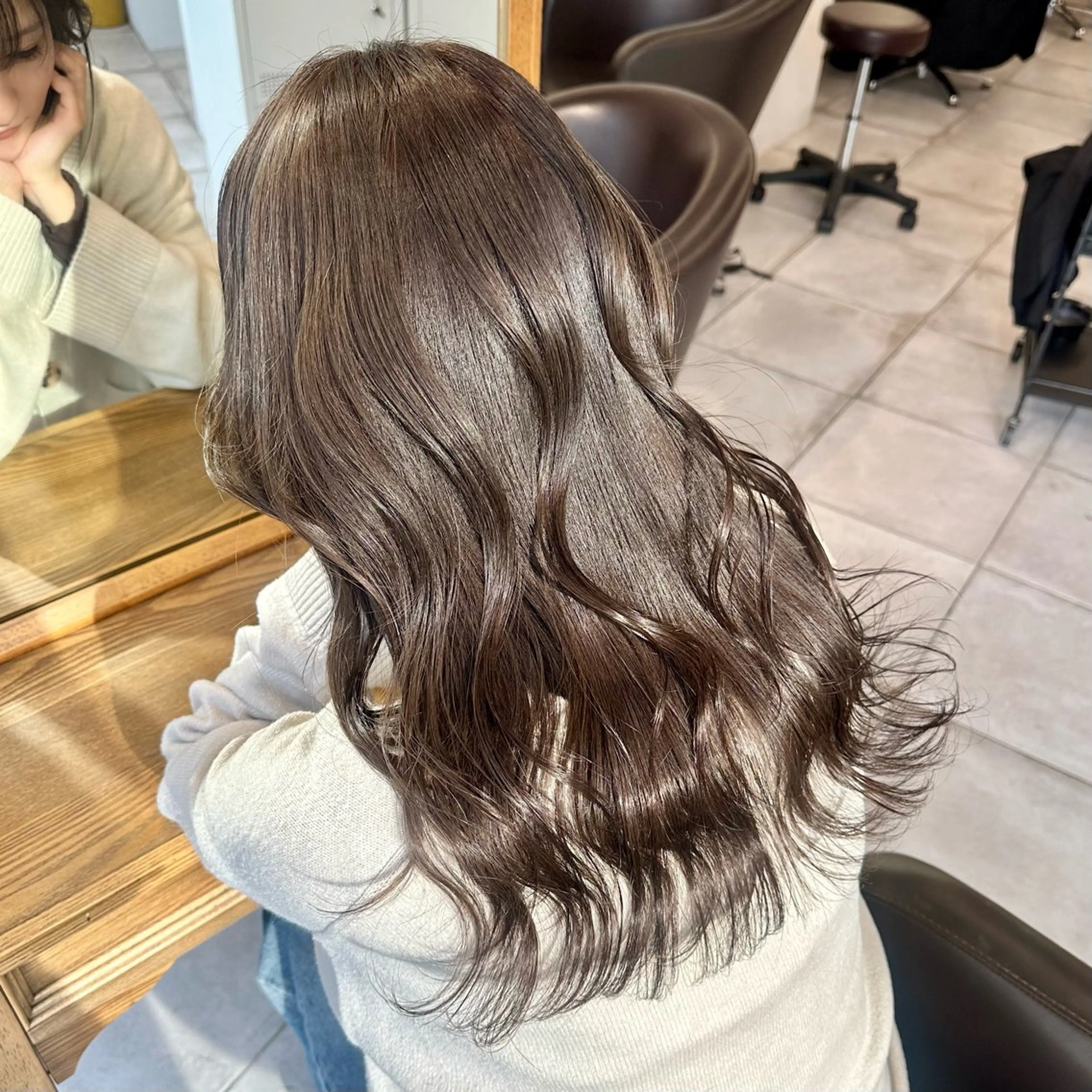 セミロング カラー カット ヘアカラー トリートメント ブリーチなし/レイヤ ー特化🌈Tommyのヘアスタイル