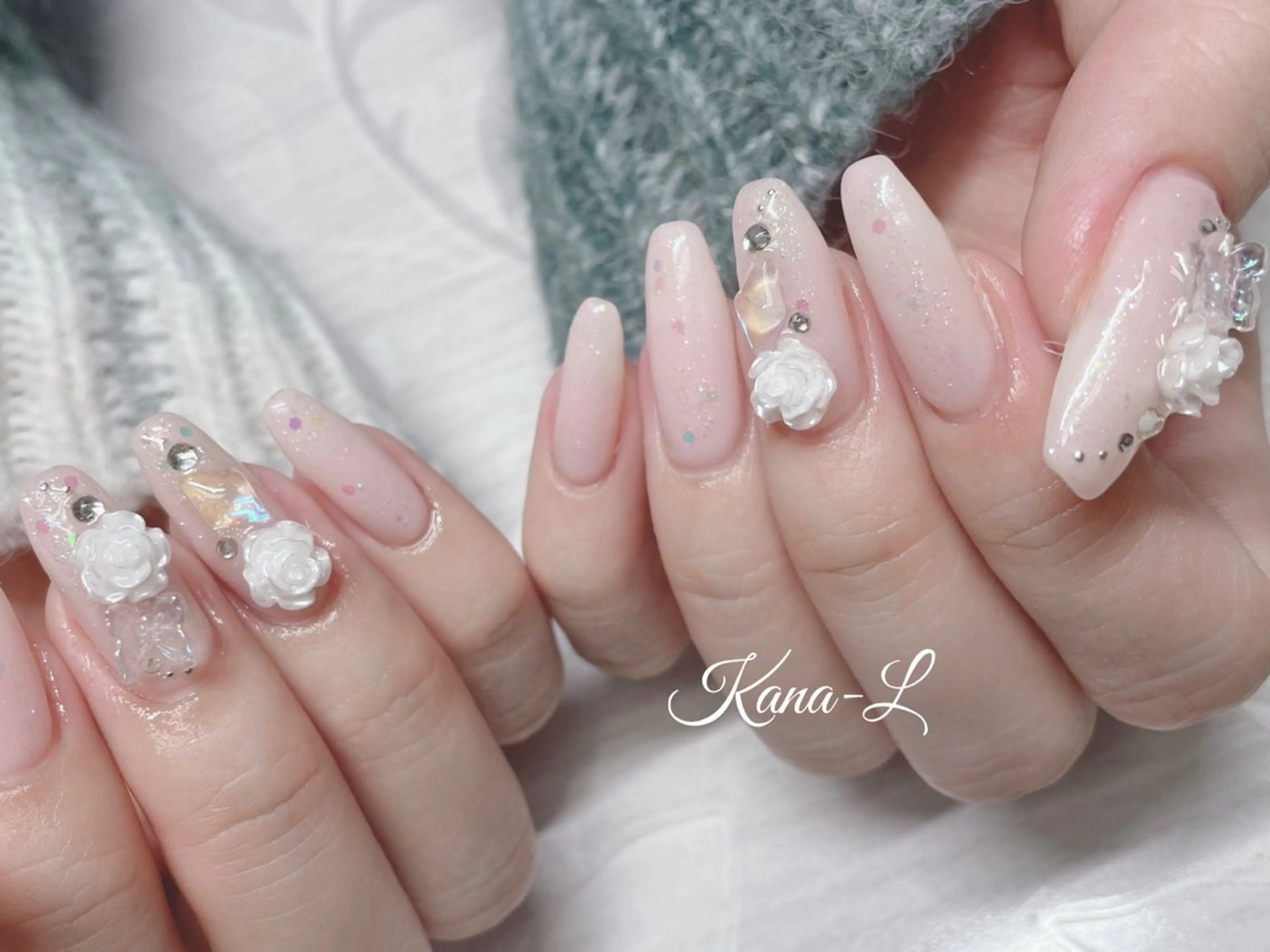 ネイル ジェルネイル 韓国ネイル パラジェル ワンホンネイル 芦辺 香奈のネイルデザイン