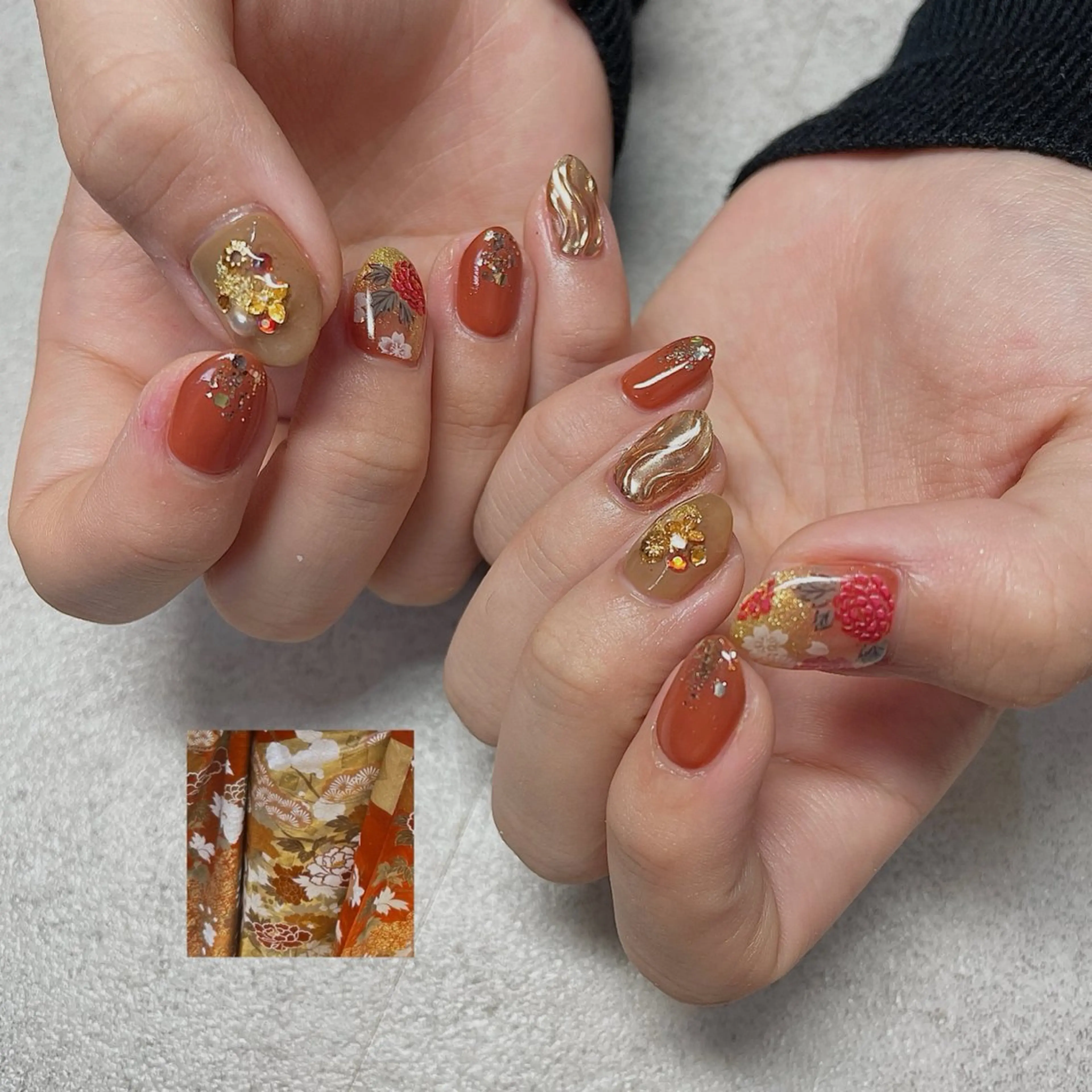 ネイル 成人式 冬ネイル ハンドネイル acs.n所属・ネイル,耳つぼ 風間すみれのその他イメージ