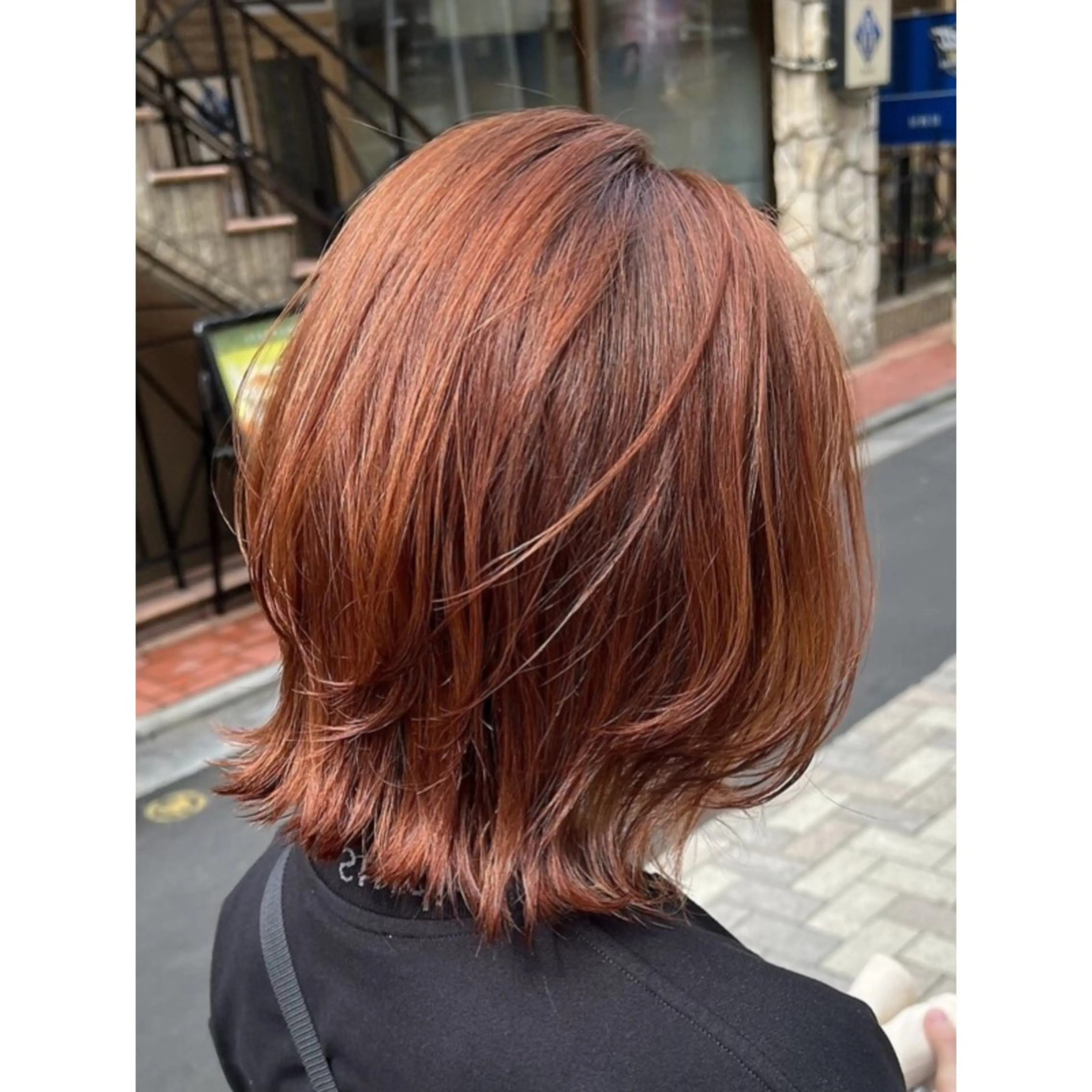 ショート カラー オレンジ ショートヘア 💖ブリーチ/暖色 𝐘𝐮𝐢💖のヘアスタイル