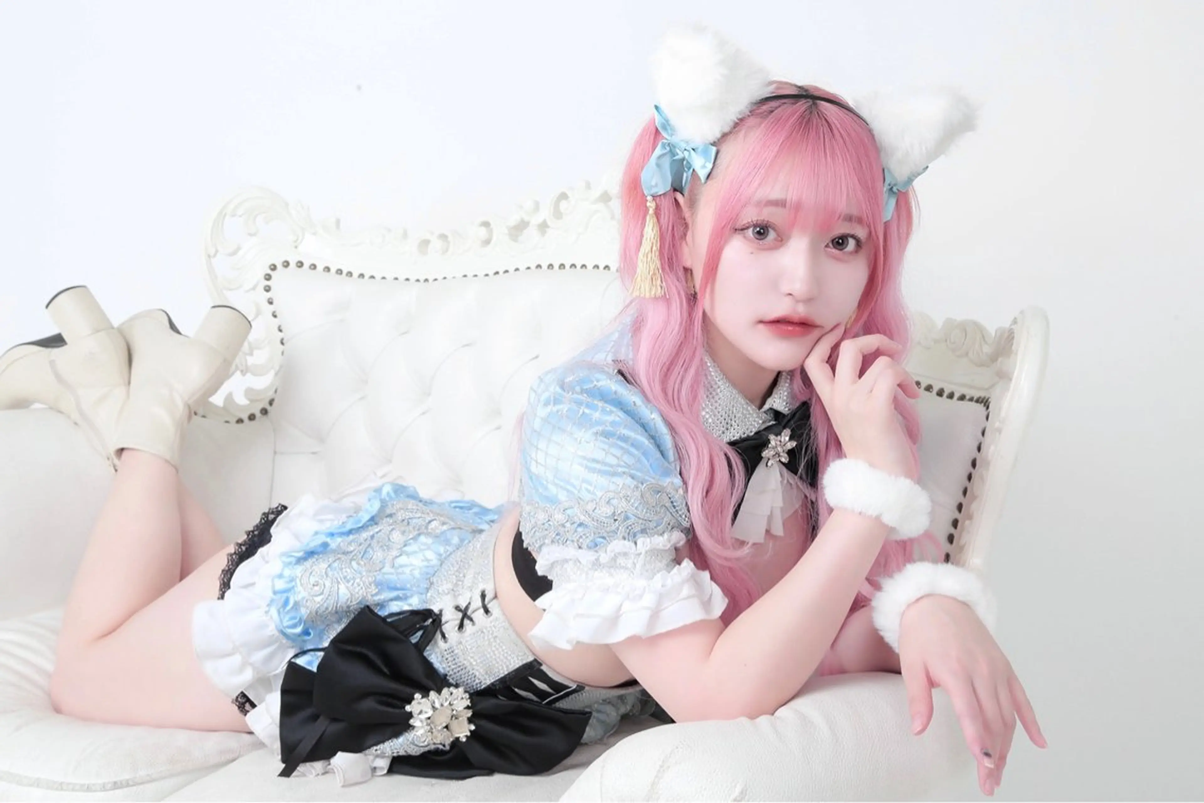 ロング カラー ヘアアレンジ エクステ M.O.D shibuya店所属・シールエクステ /まる🐺/渋谷のヘアスタイル