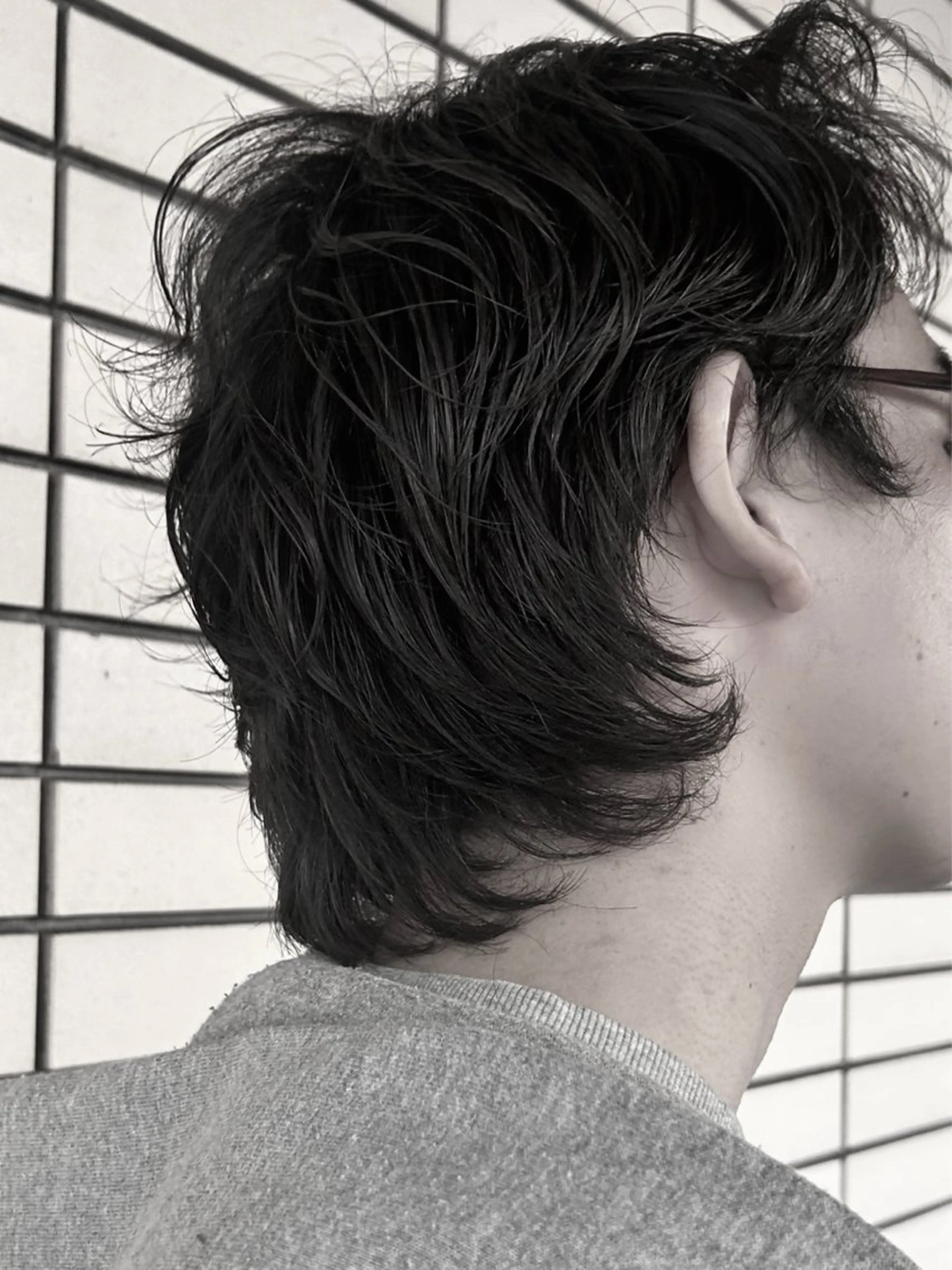 ショート パーマ メンズ デザインカット/ パーマ/nanaのヘアスタイル