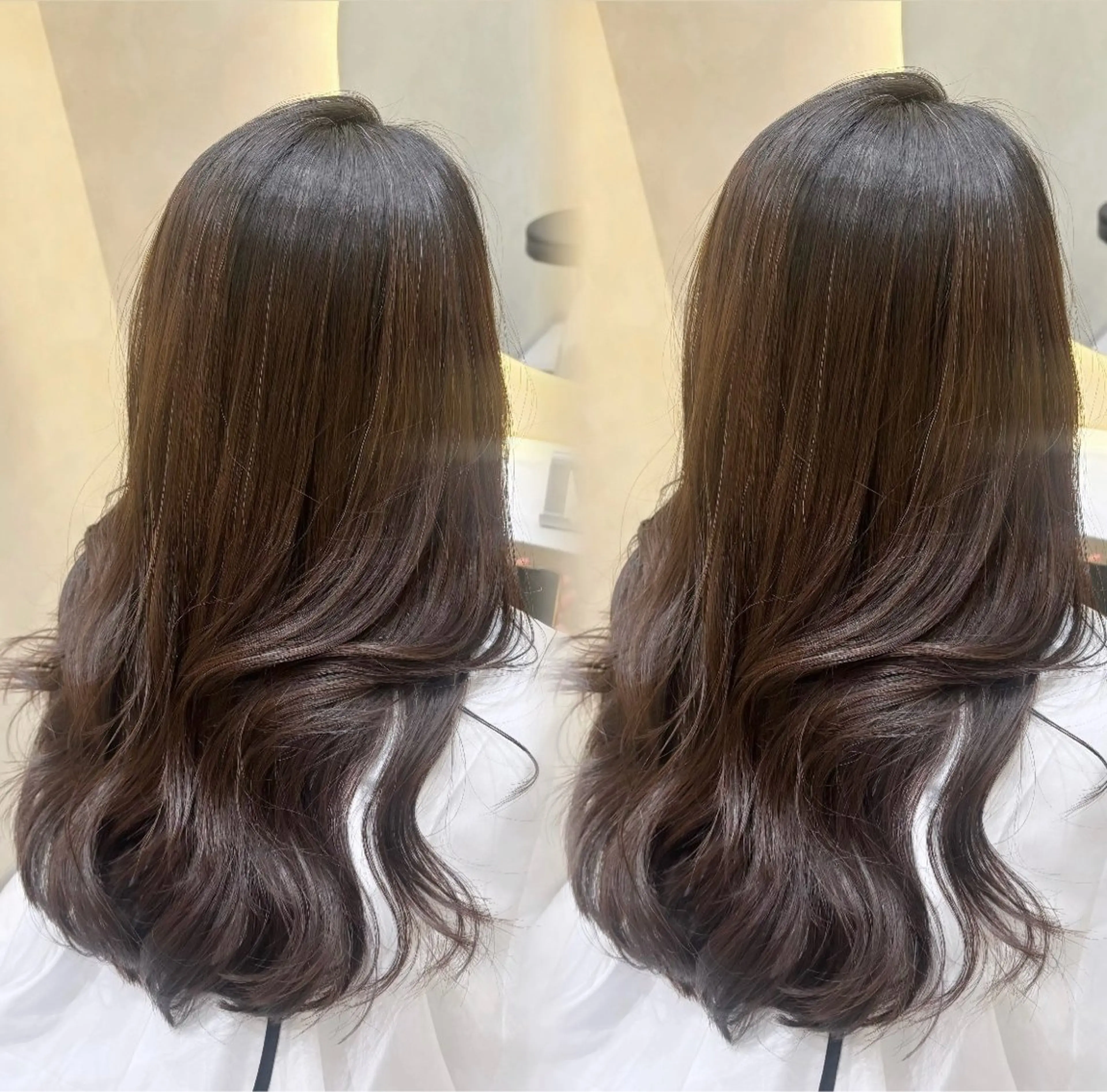 セミロング レイヤーカット Yukie♡ Zinaのヘアスタイル