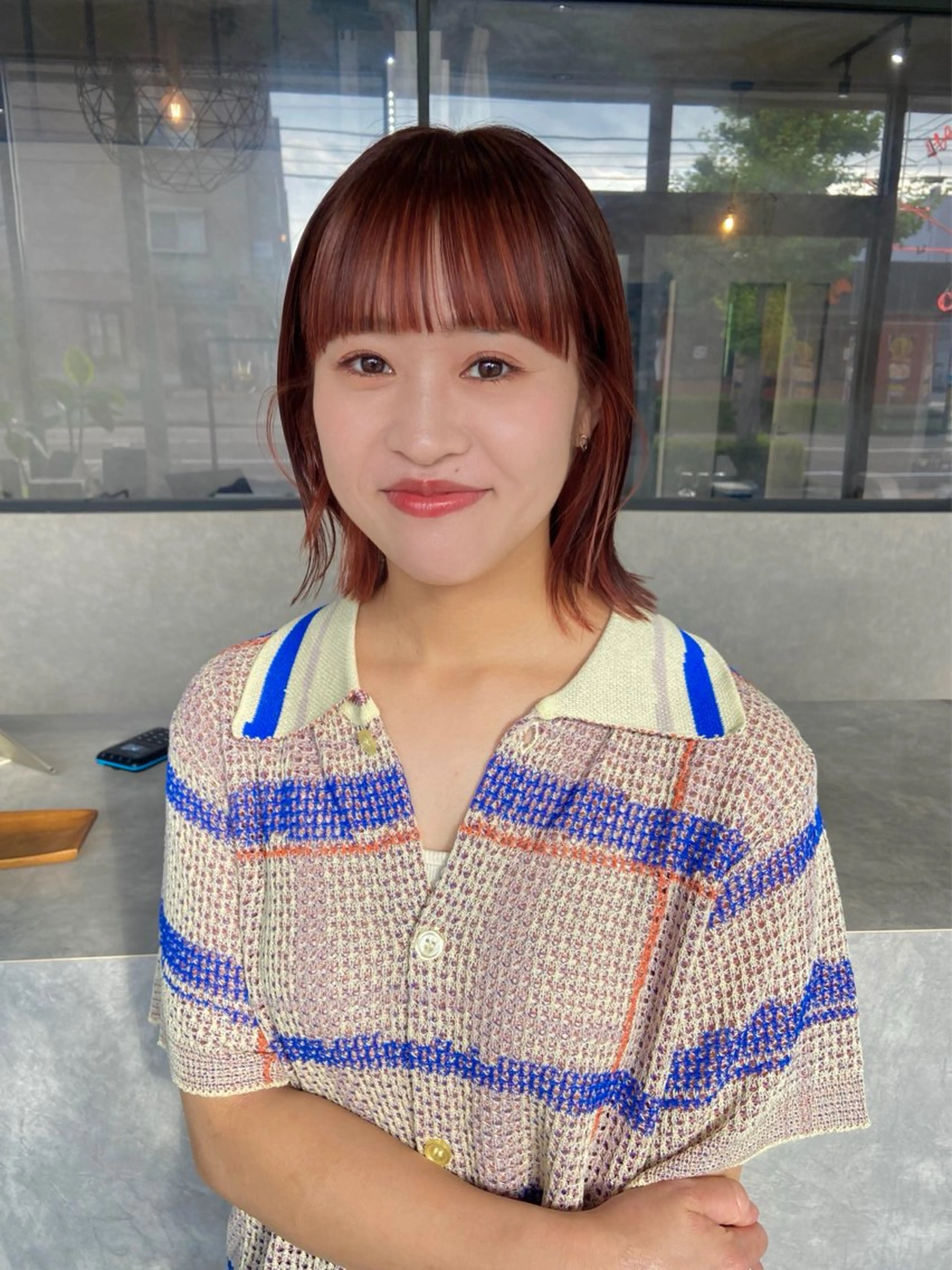 ショート ヘアカラー 山岸 未玖のヘアスタイル