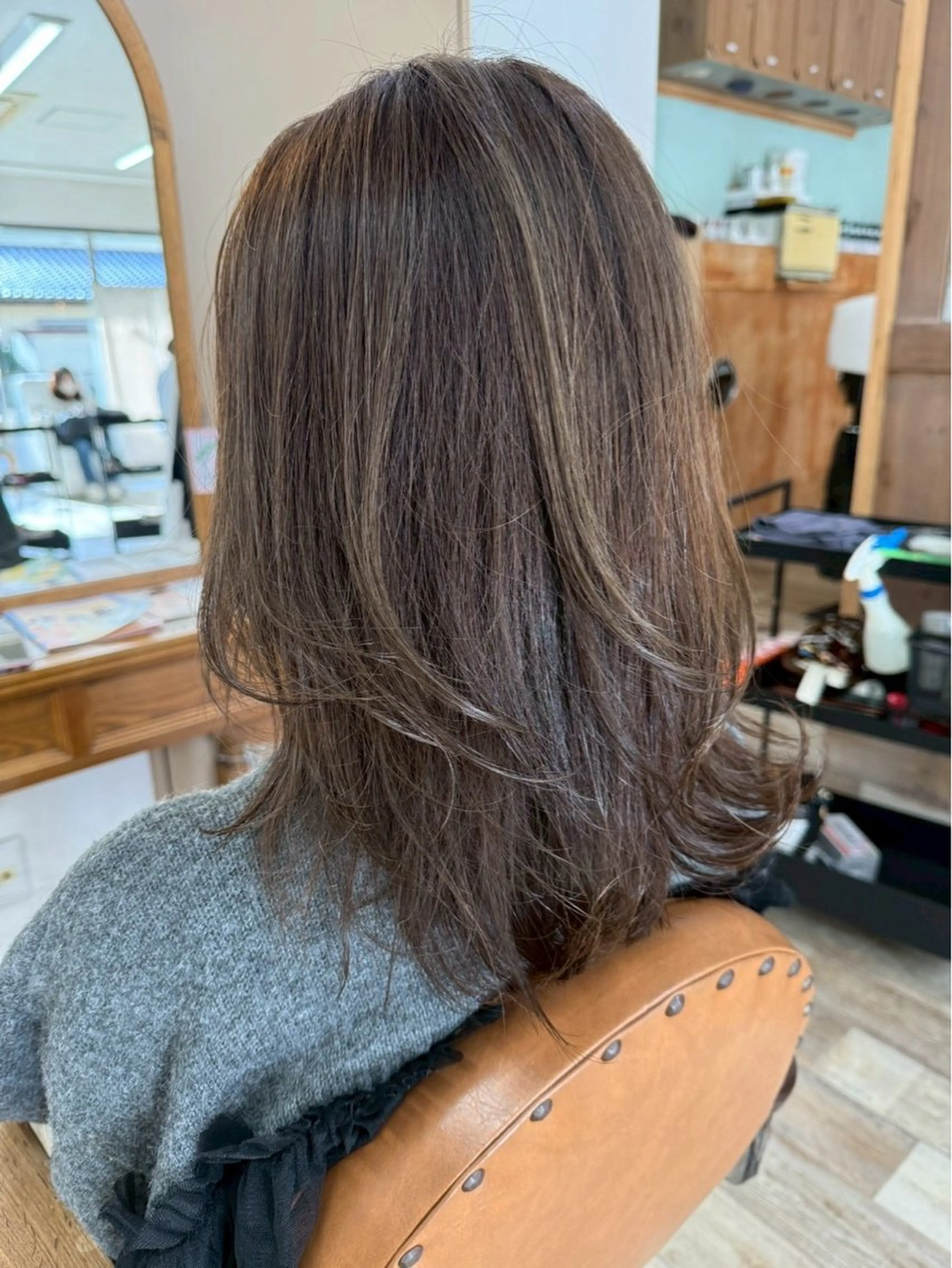 ミディアム カラー 緒方 翔汰👿のヘアスタイル