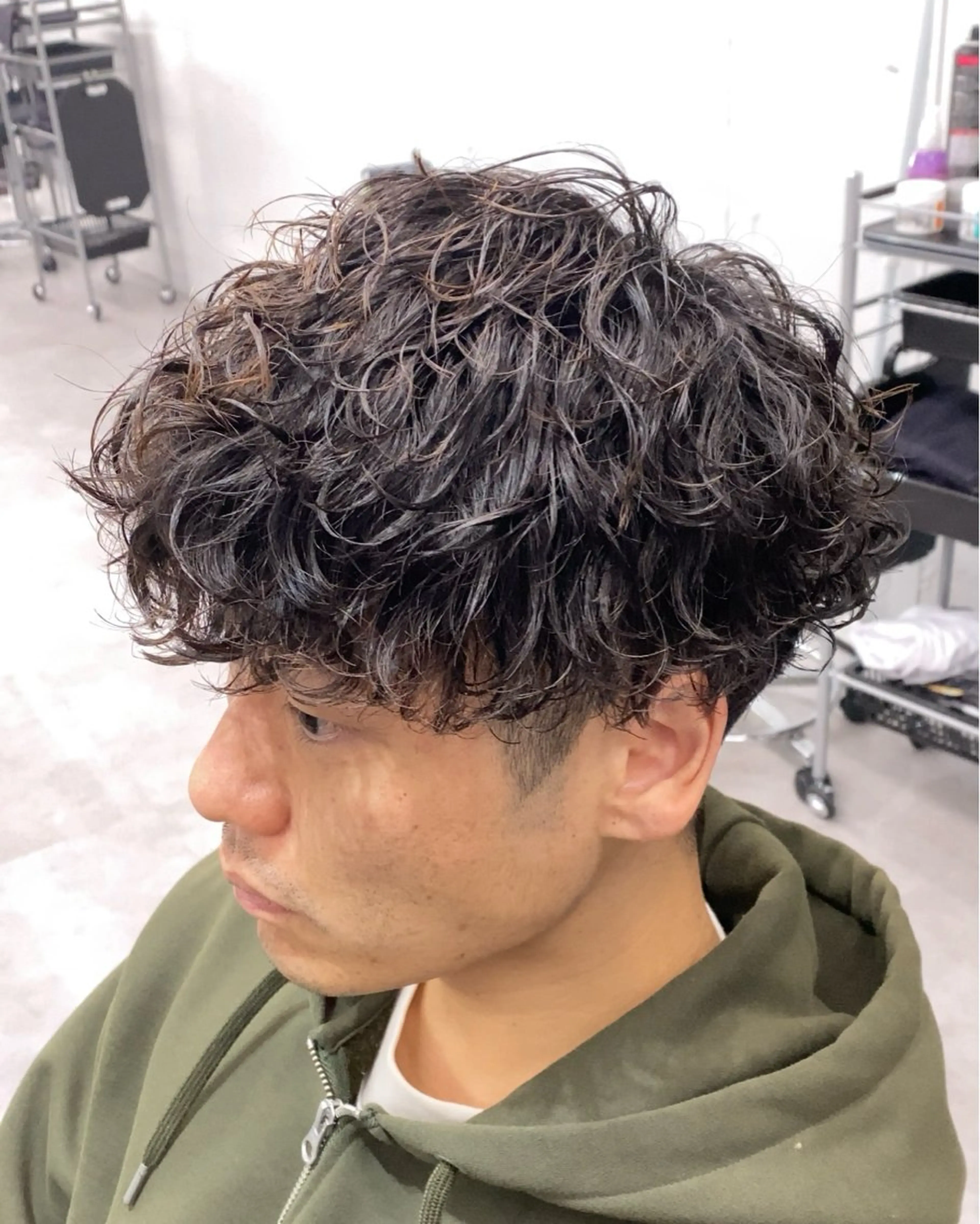 ショート パーマ メンズ メンズ特化LIBER 石川玲央のヘアスタイル