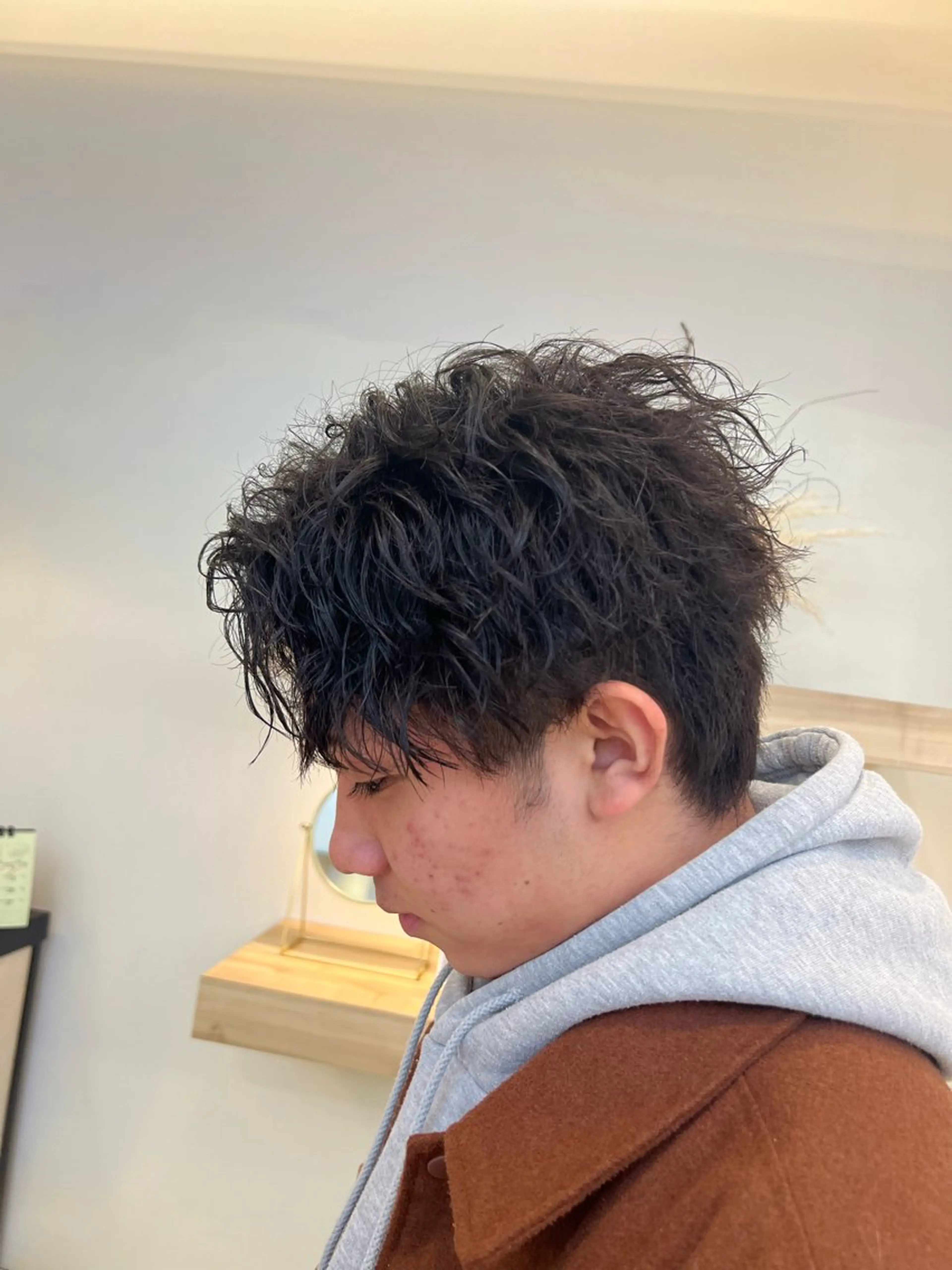 ショート メンズパーマ 岩成健志郎のヘアスタイル