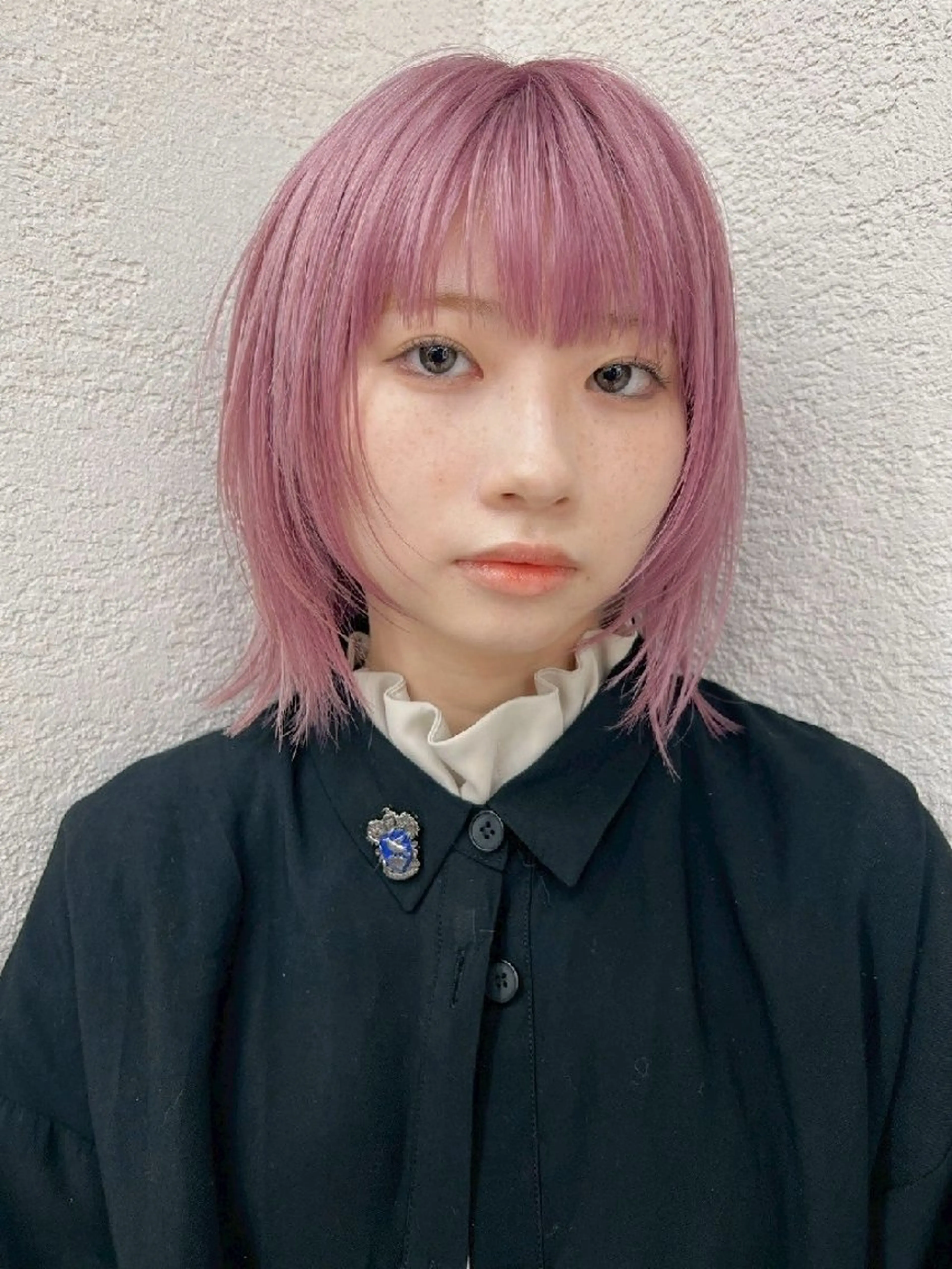 ミディアム カラー ピンクカラー ヘアカラー トリートメント LYLICK所属・ケアブリーチ特化 same 🦈のヘアスタイル