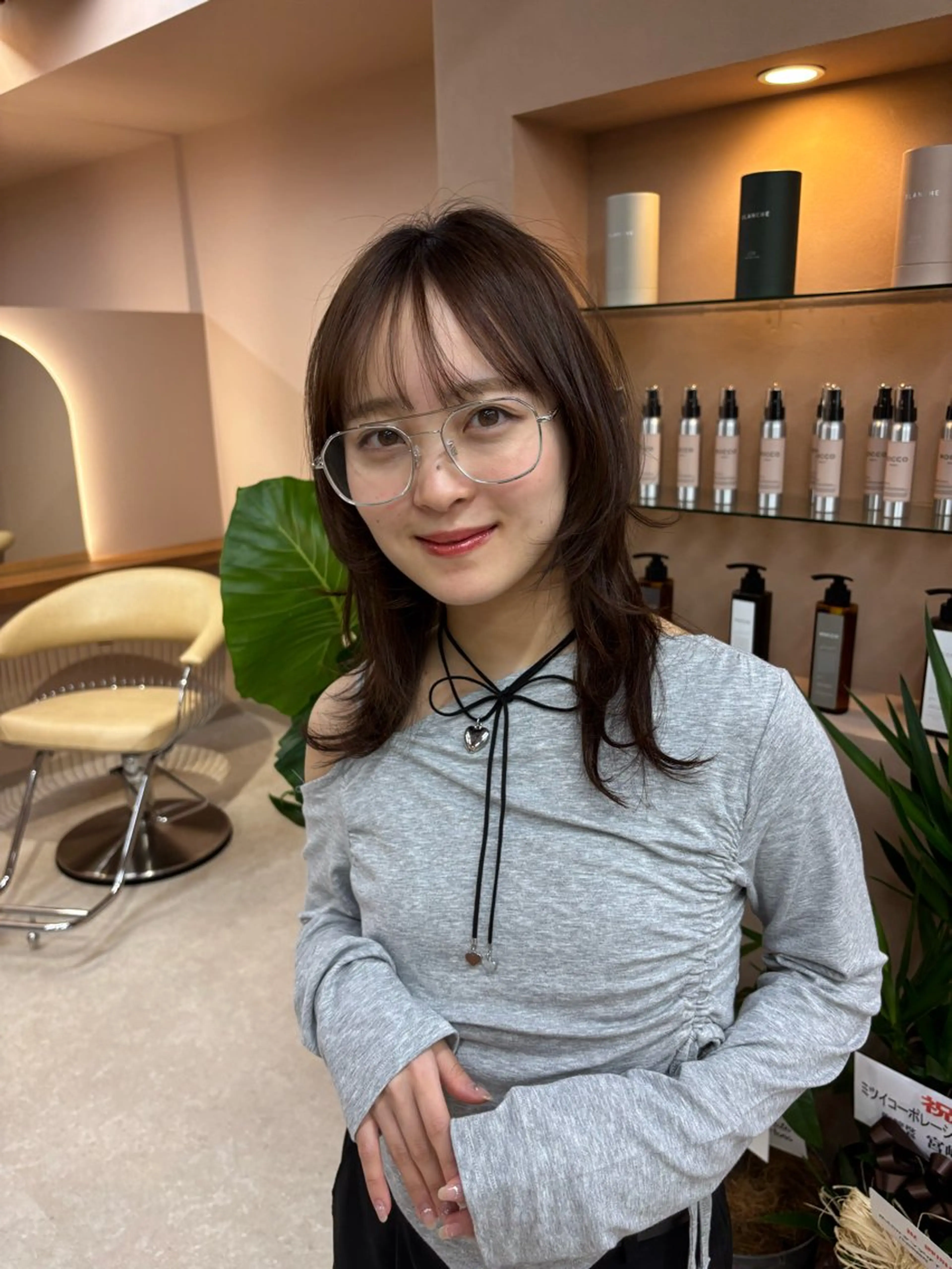 セミロング カット ヘアカラー トリートメント ROCCO east / りんなのヘアスタイル