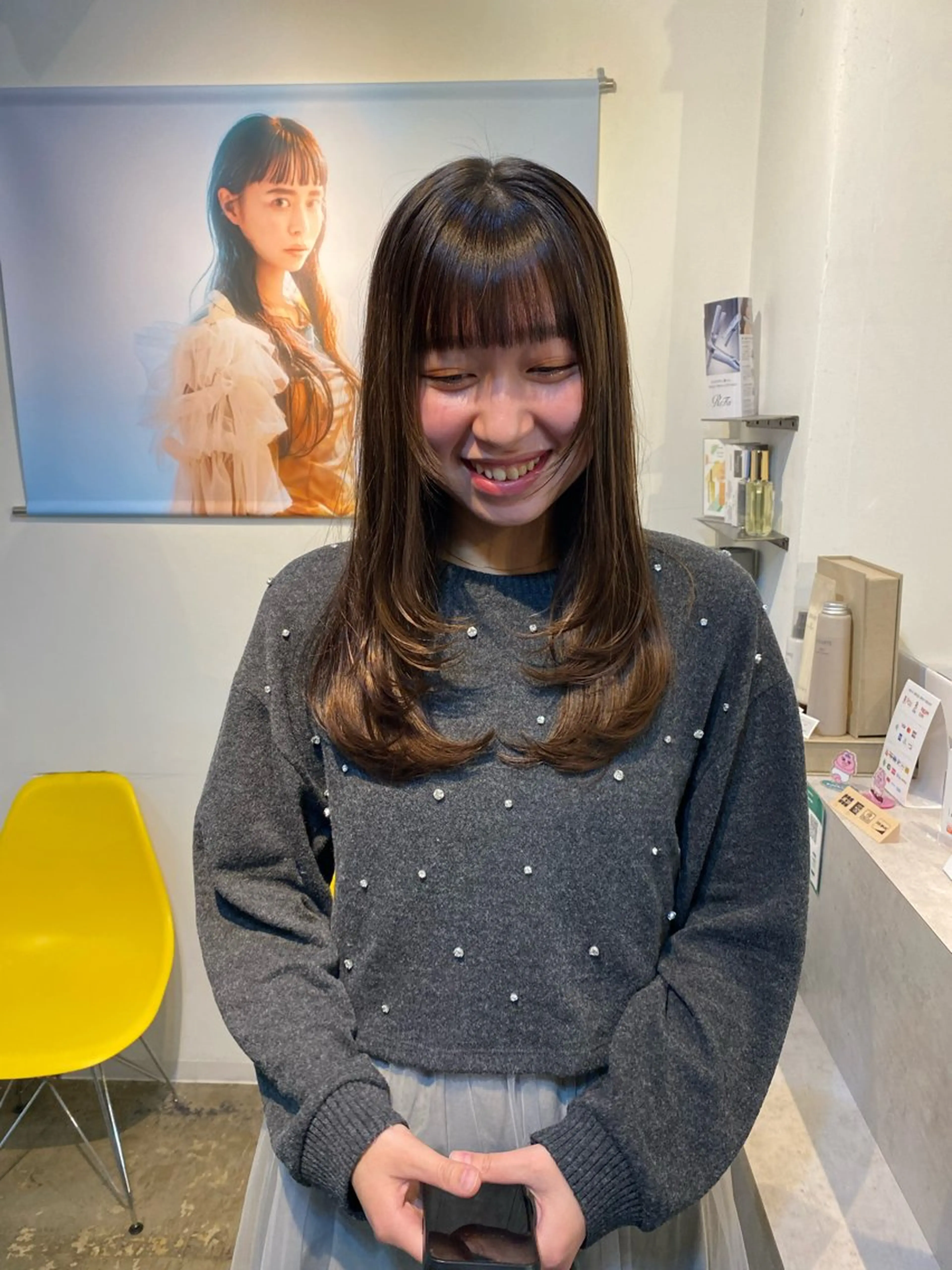 ロング カラー カット トリートメント ✂韓国レイヤー 🦋みやび🪽のヘアスタイル