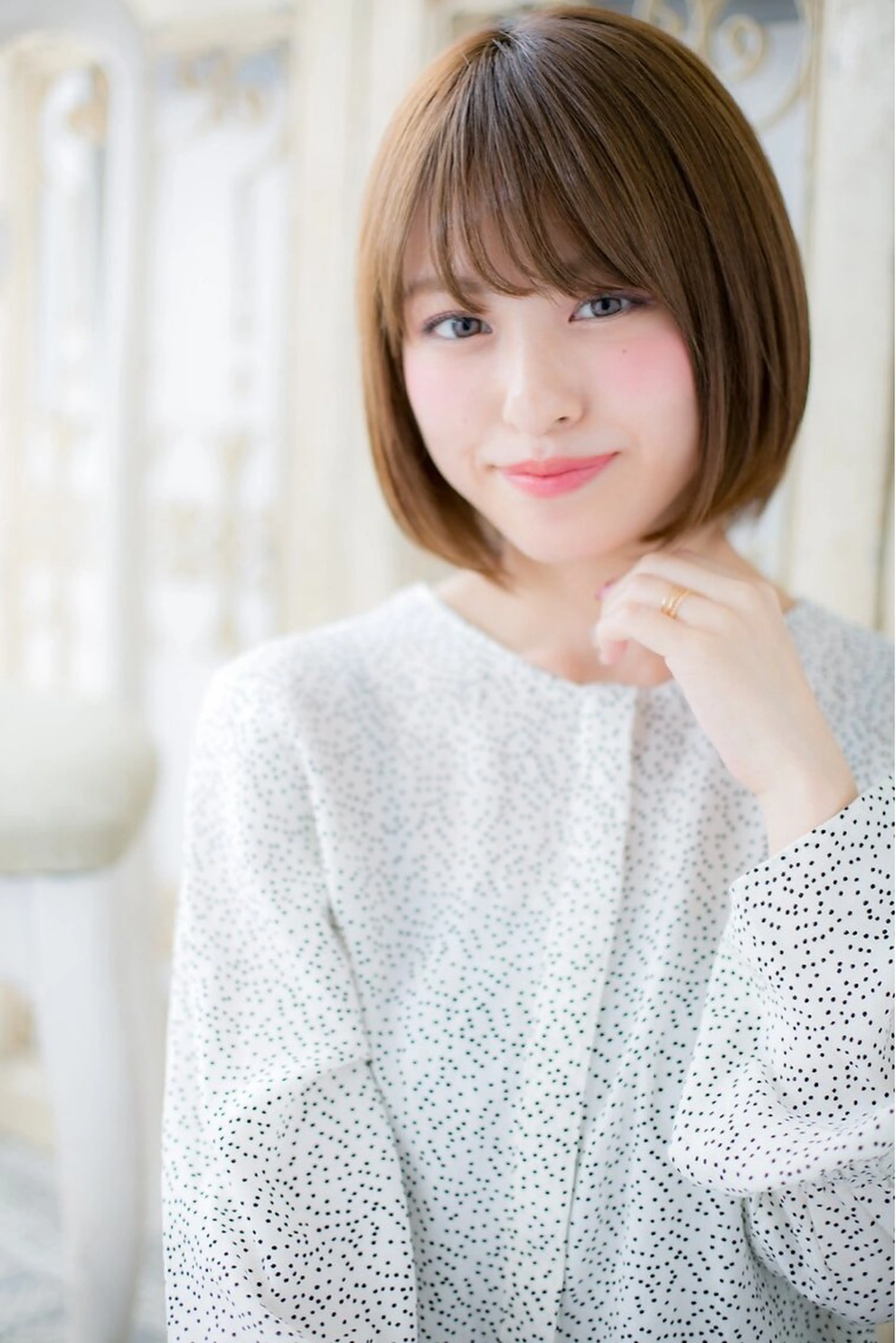 ショート 縮毛矯正×髪質改善 カラー×クロスパーマのヘアスタイル