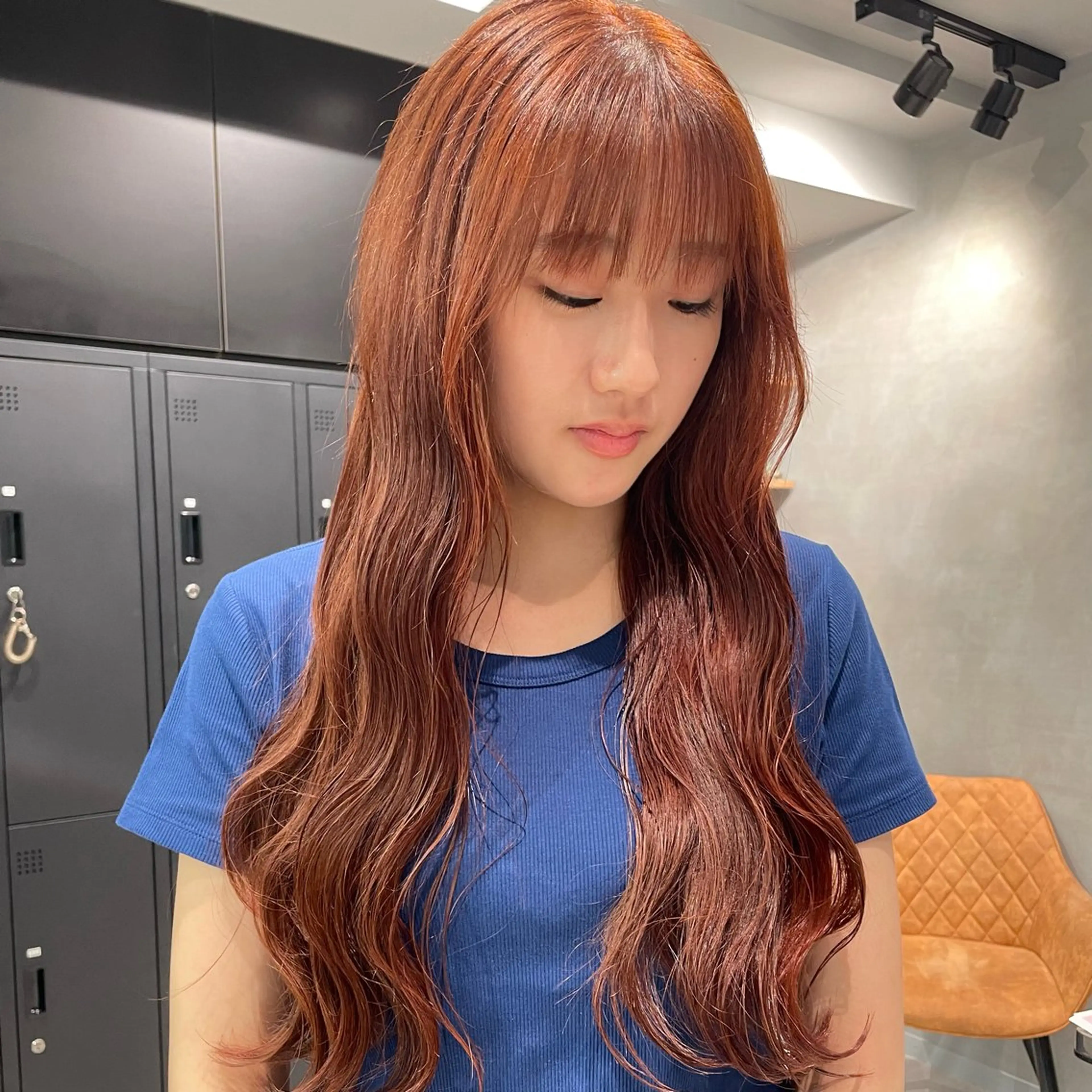 ロング カラー カット ヘアカラー トリートメント ヘッドスパ ヘアセット 暖色レイヤー 🥀REIRIのヘアスタイル