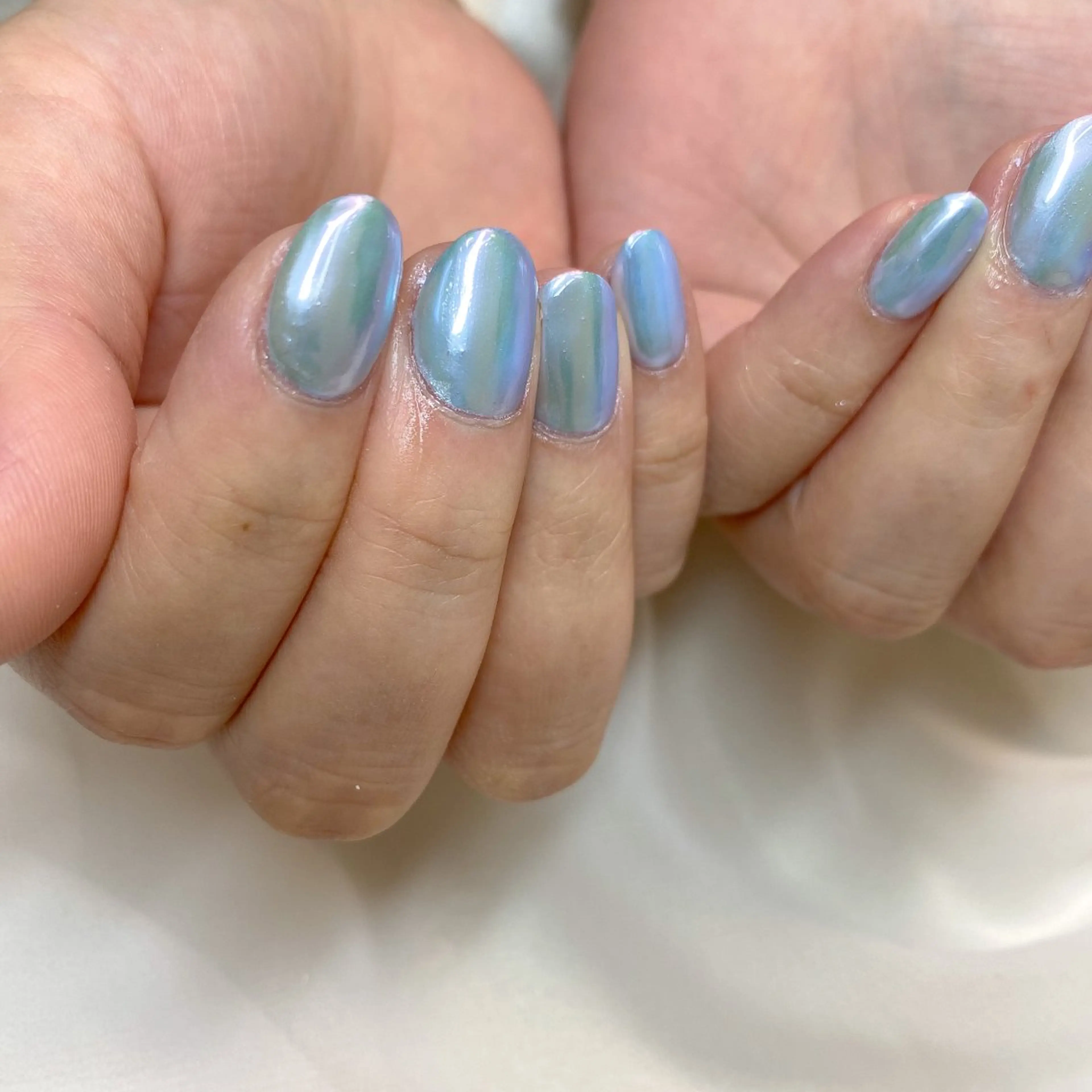 ネイル オーロラネイル ネイル空間所属・muguet🎀 nailのネイルデザイン