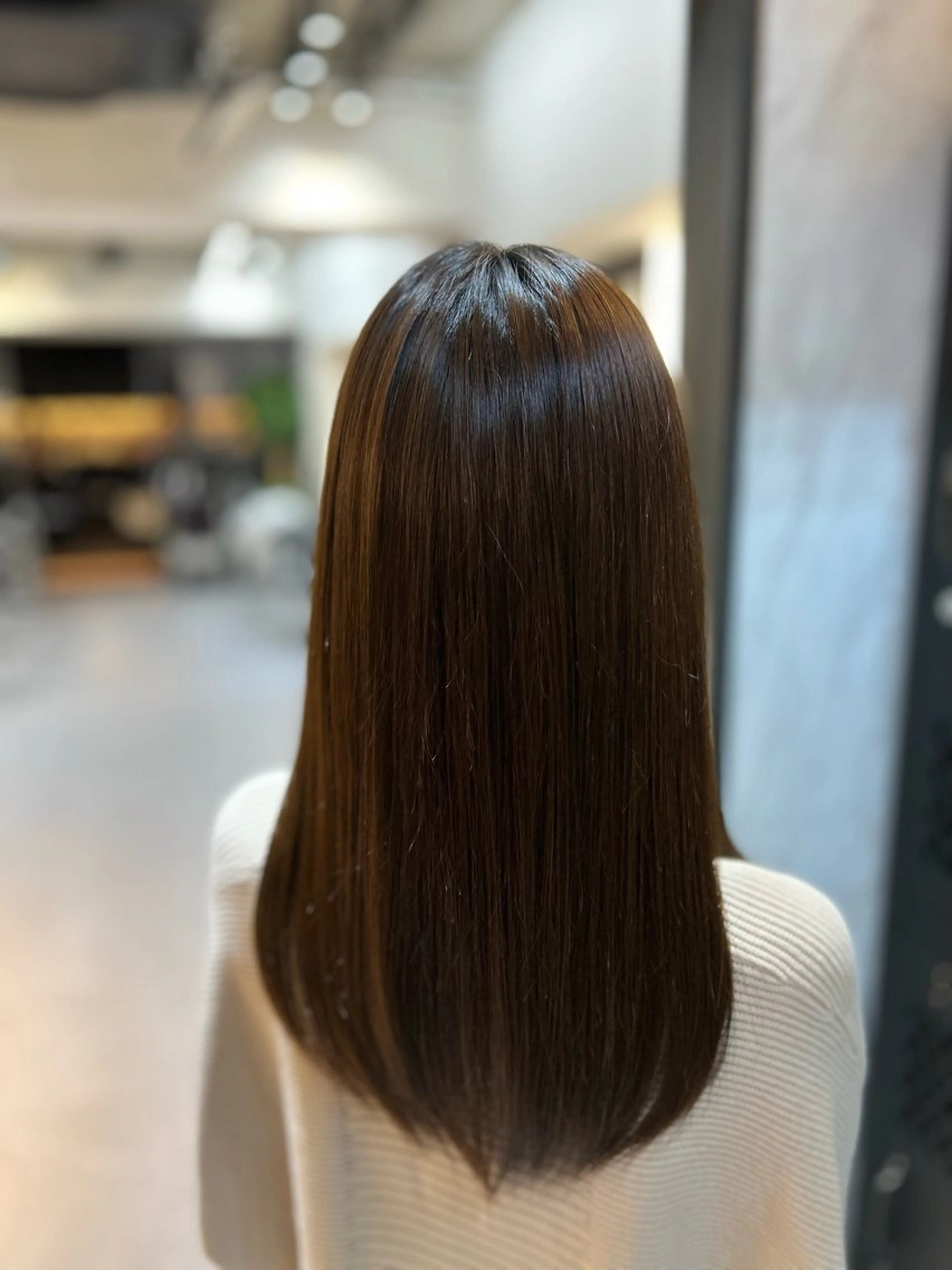 セミロング ヘアカラー 透明感カラー/似合 わせカット🤍ヒナタのヘアスタイル