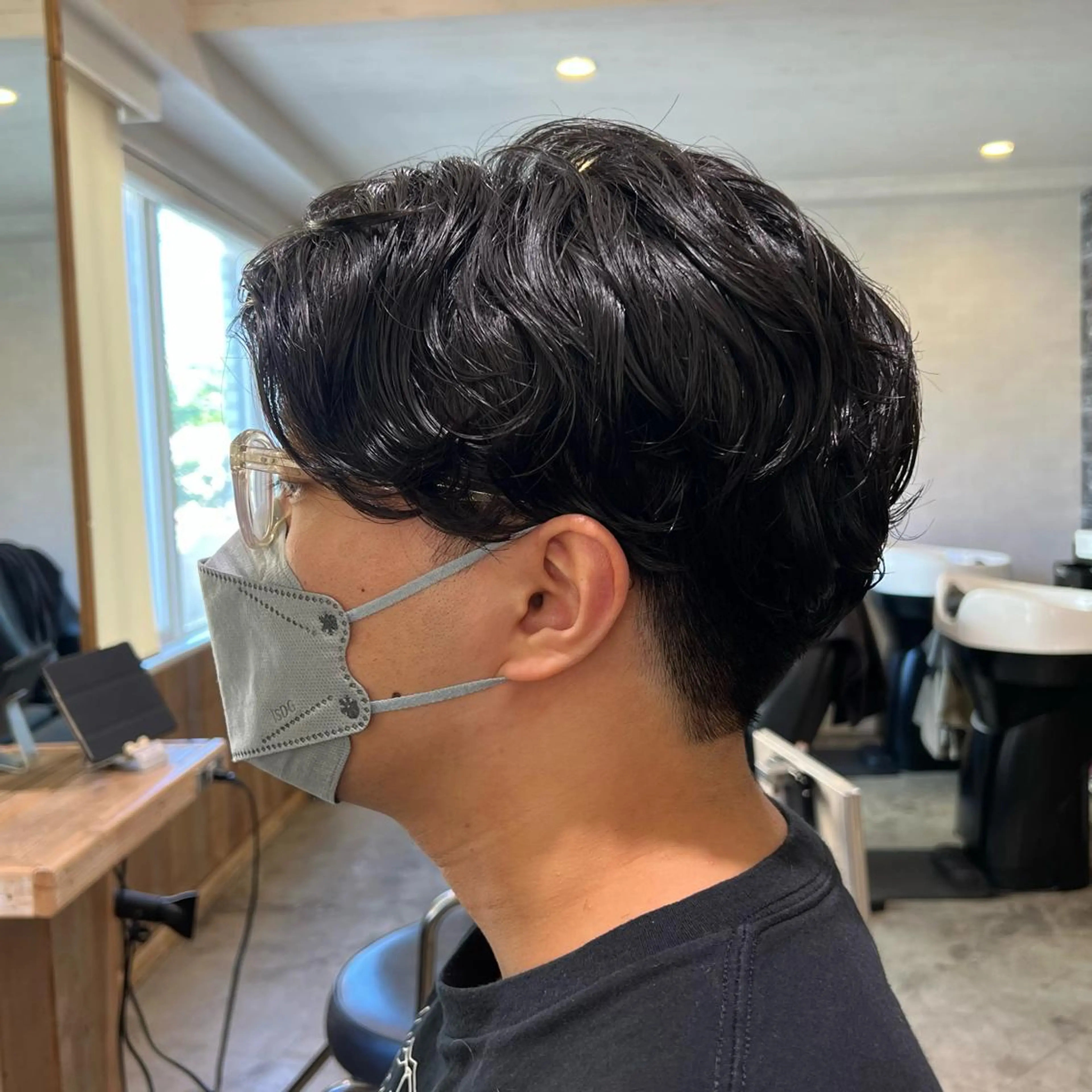 ショート パーマ メンズ カット パーマ ノグチ ナツコのヘアスタイル