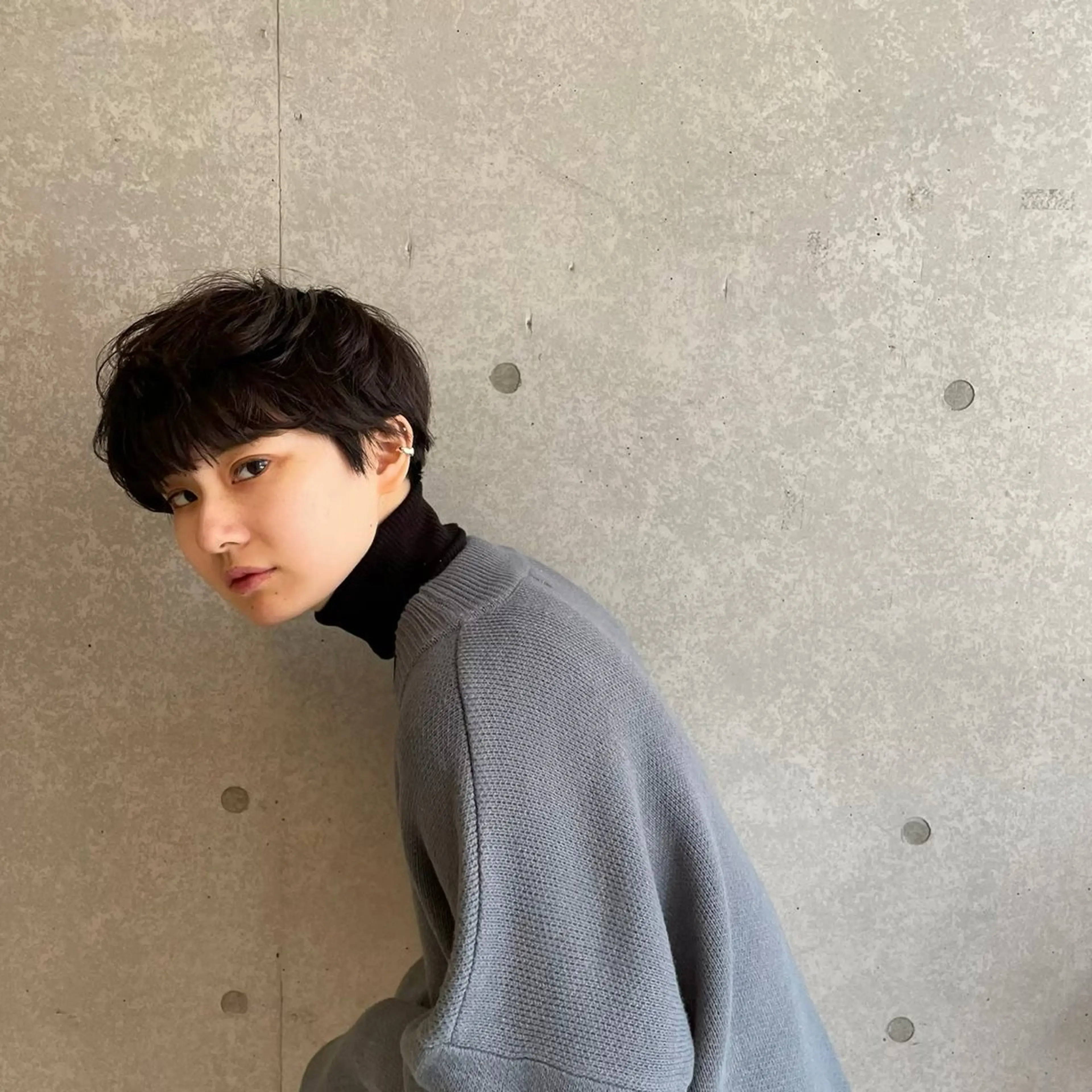 ショート パーマ 暖色/くびれヘア/ Misakiのヘアスタイル