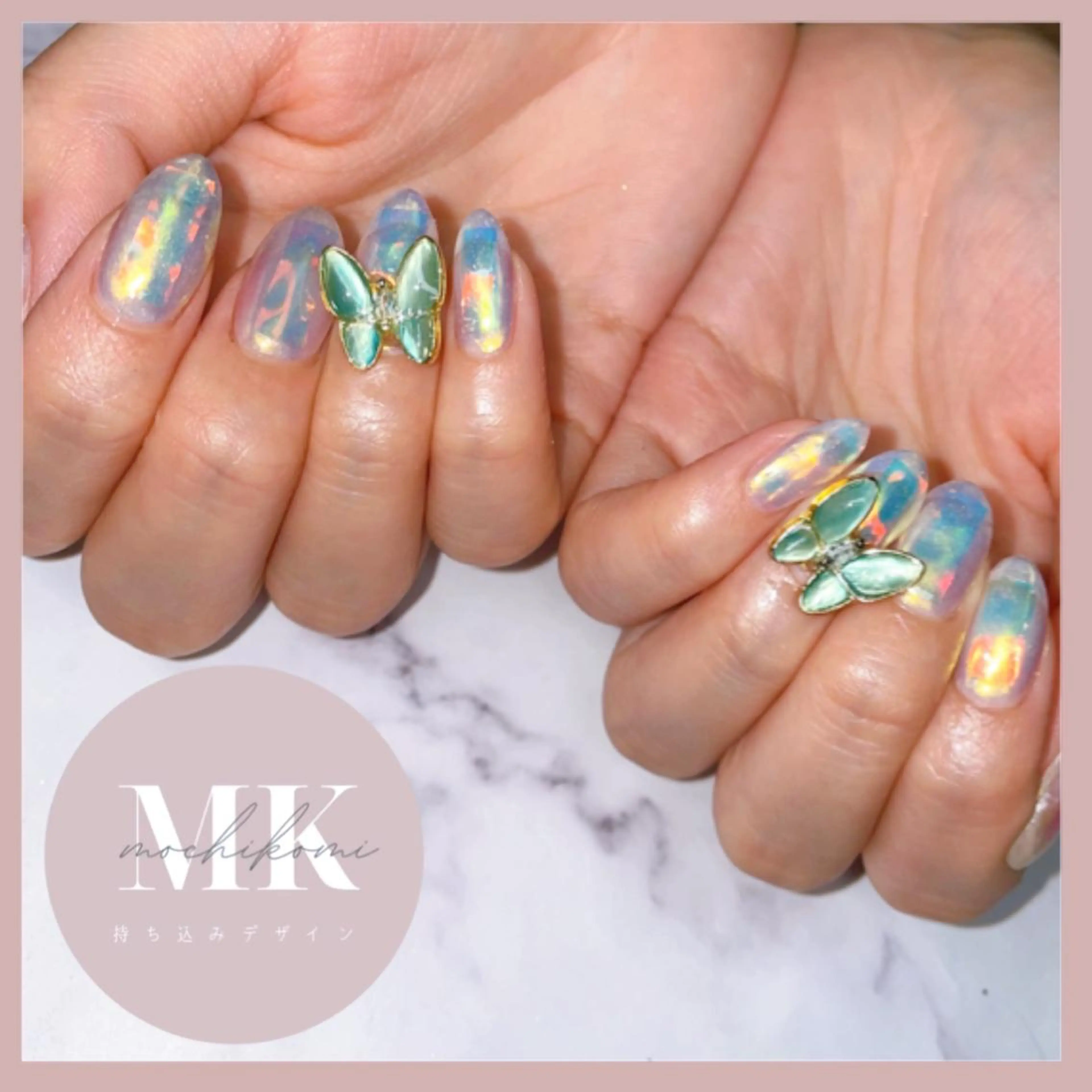 ネイル 氷ネイル・うるうるネイル Nailsalon Caiseのネイルデザイン