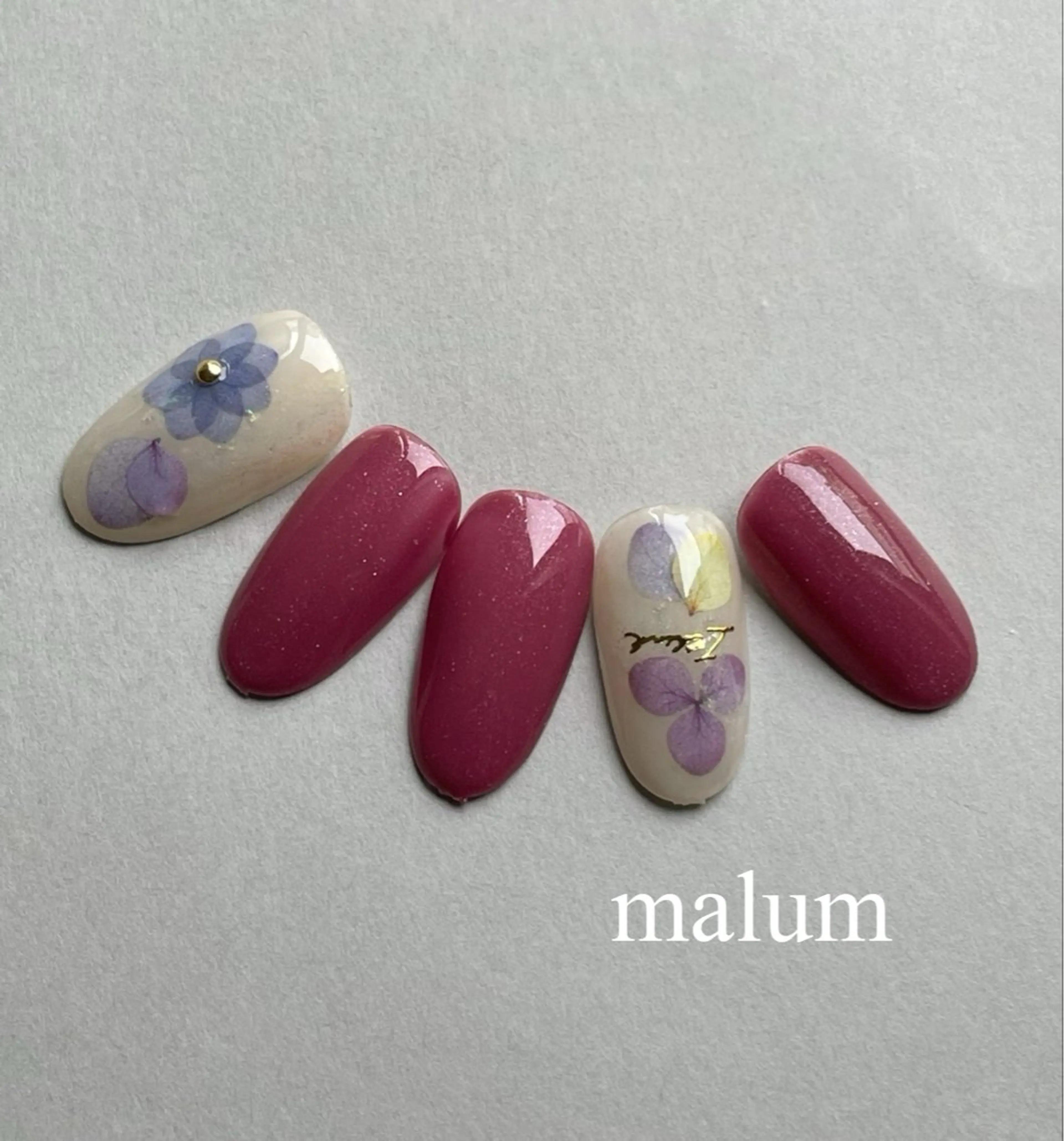 ネイル ハンドネイル malum nailのネイルデザイン