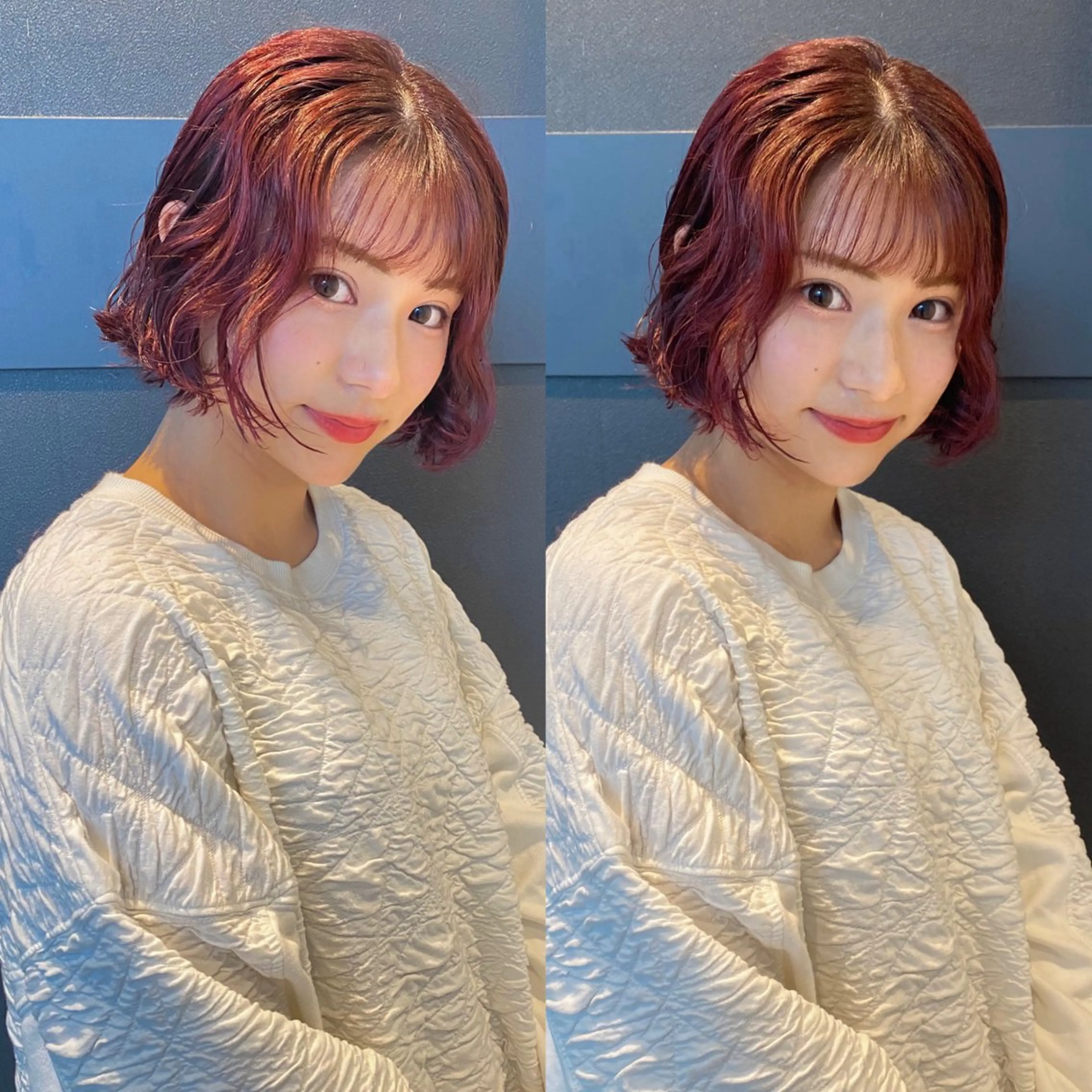 ショート カラー パーマ ヘアカラー パーマ mai / linoah˚✧のヘアスタイル