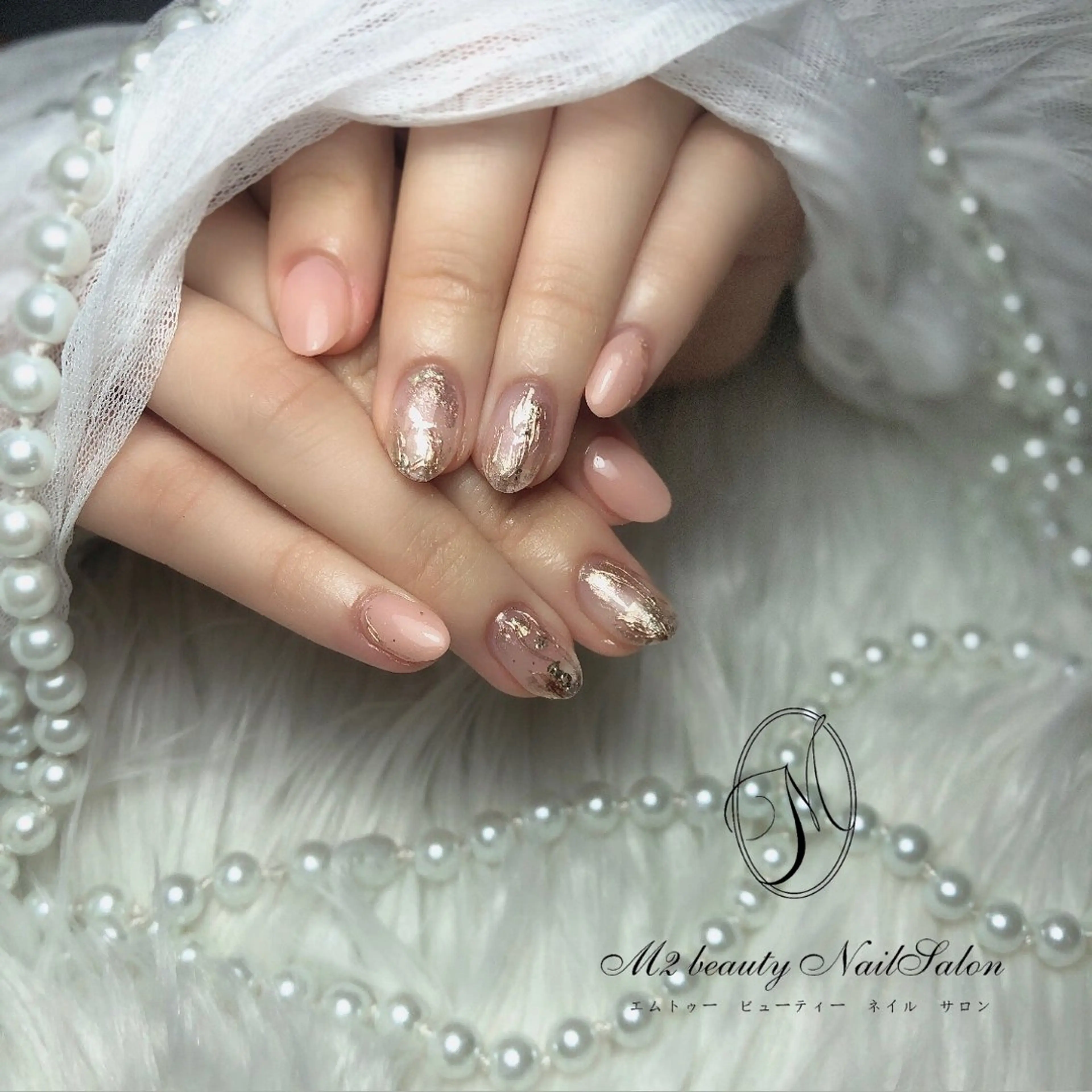 ネイル アートネイル 長さ出し ジェルネイル パラジェル スカルプネイル ハンドネイル M2 beauty Nankaのネイルデザイン