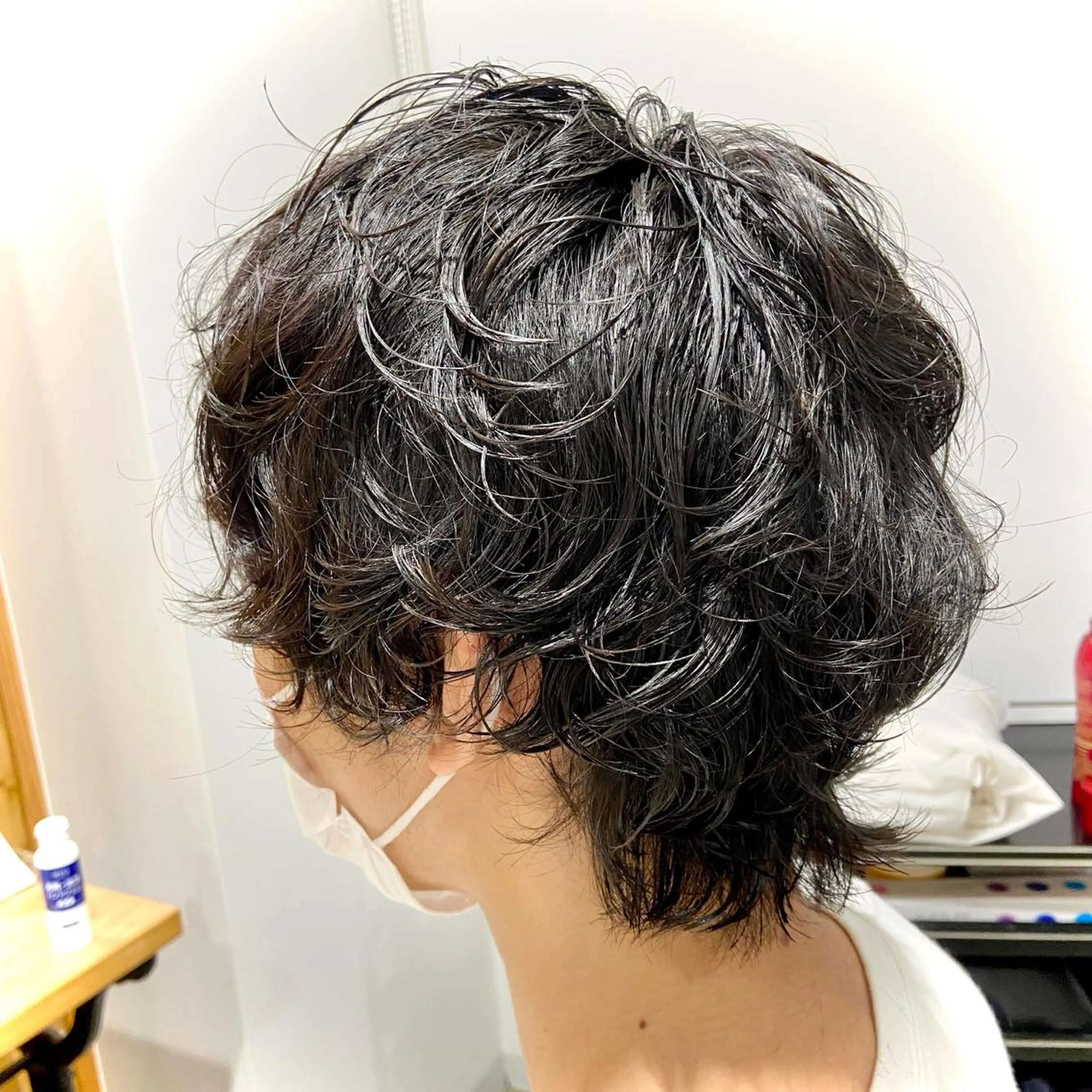 ショート パーマ メンズ メンズパーマ メンズウルフカット ウルフカット 🌷レイヤーカット/ フルキシオリ🌷のヘアスタイル